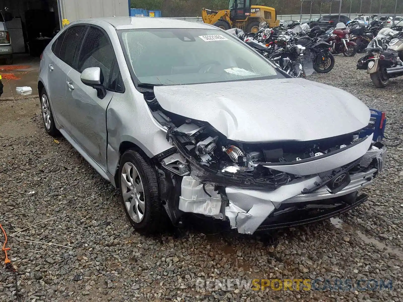 1 Photograph of a damaged car JTDEPRAE5LJ056191 TOYOTA COROLLA 2020