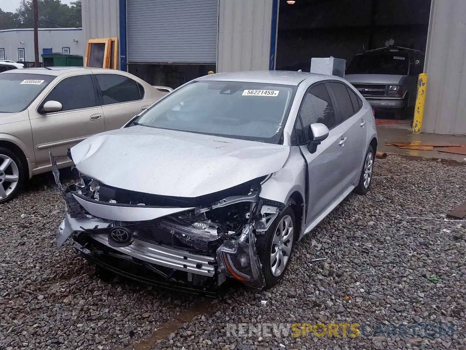 2 Photograph of a damaged car JTDEPRAE5LJ056191 TOYOTA COROLLA 2020