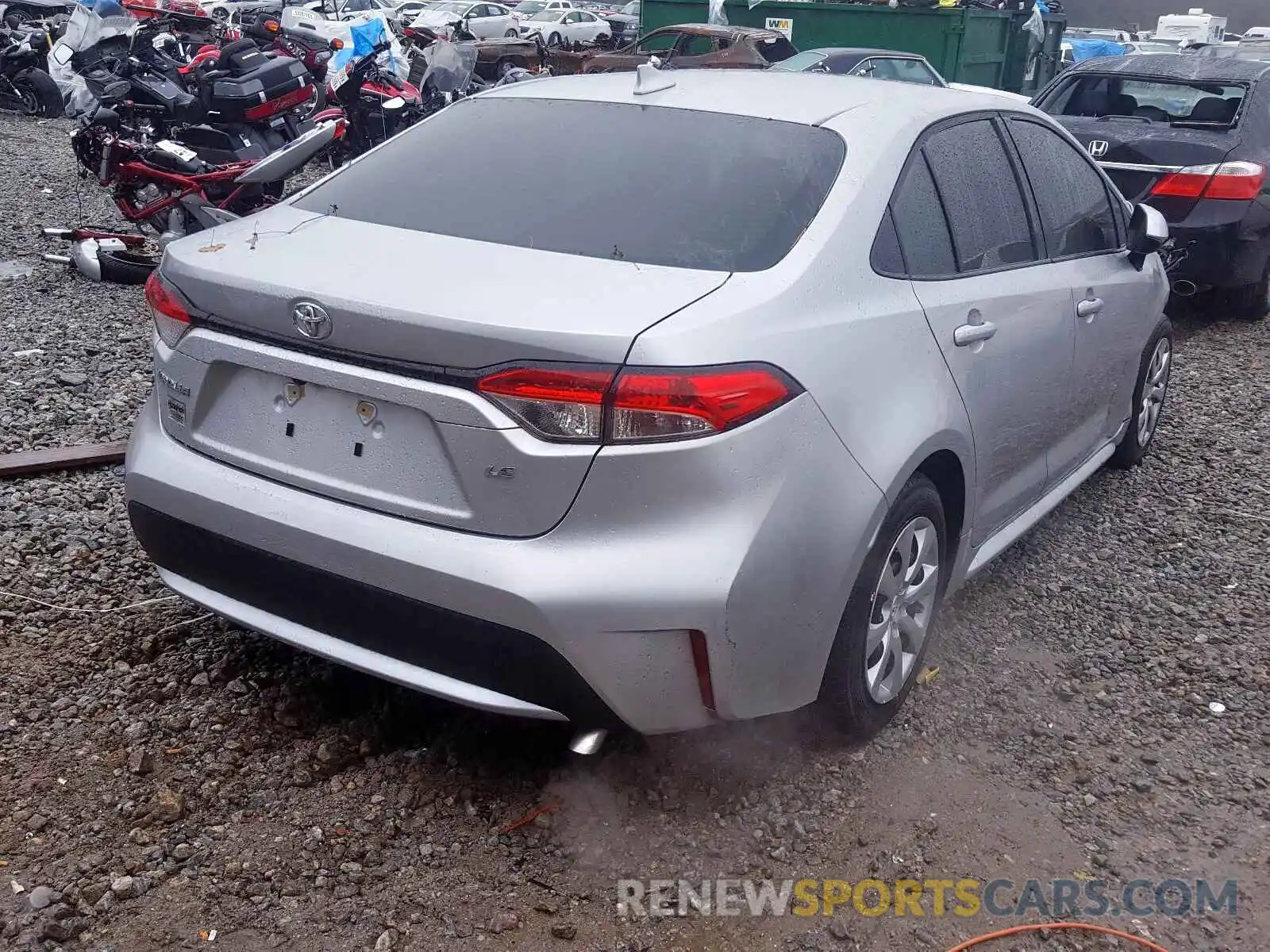 4 Photograph of a damaged car JTDEPRAE5LJ056191 TOYOTA COROLLA 2020