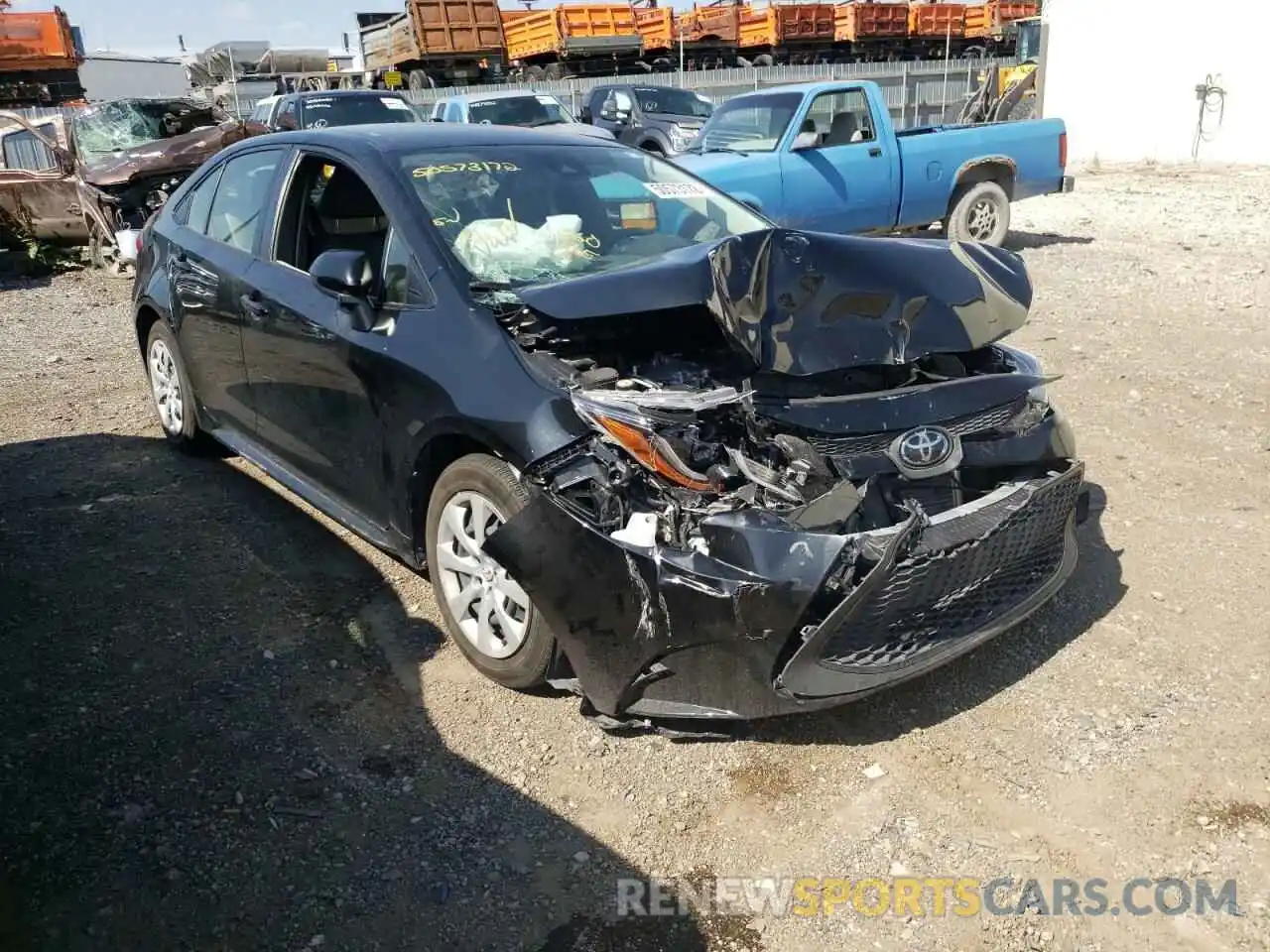 1 Photograph of a damaged car JTDEPRAE5LJ057048 TOYOTA COROLLA 2020