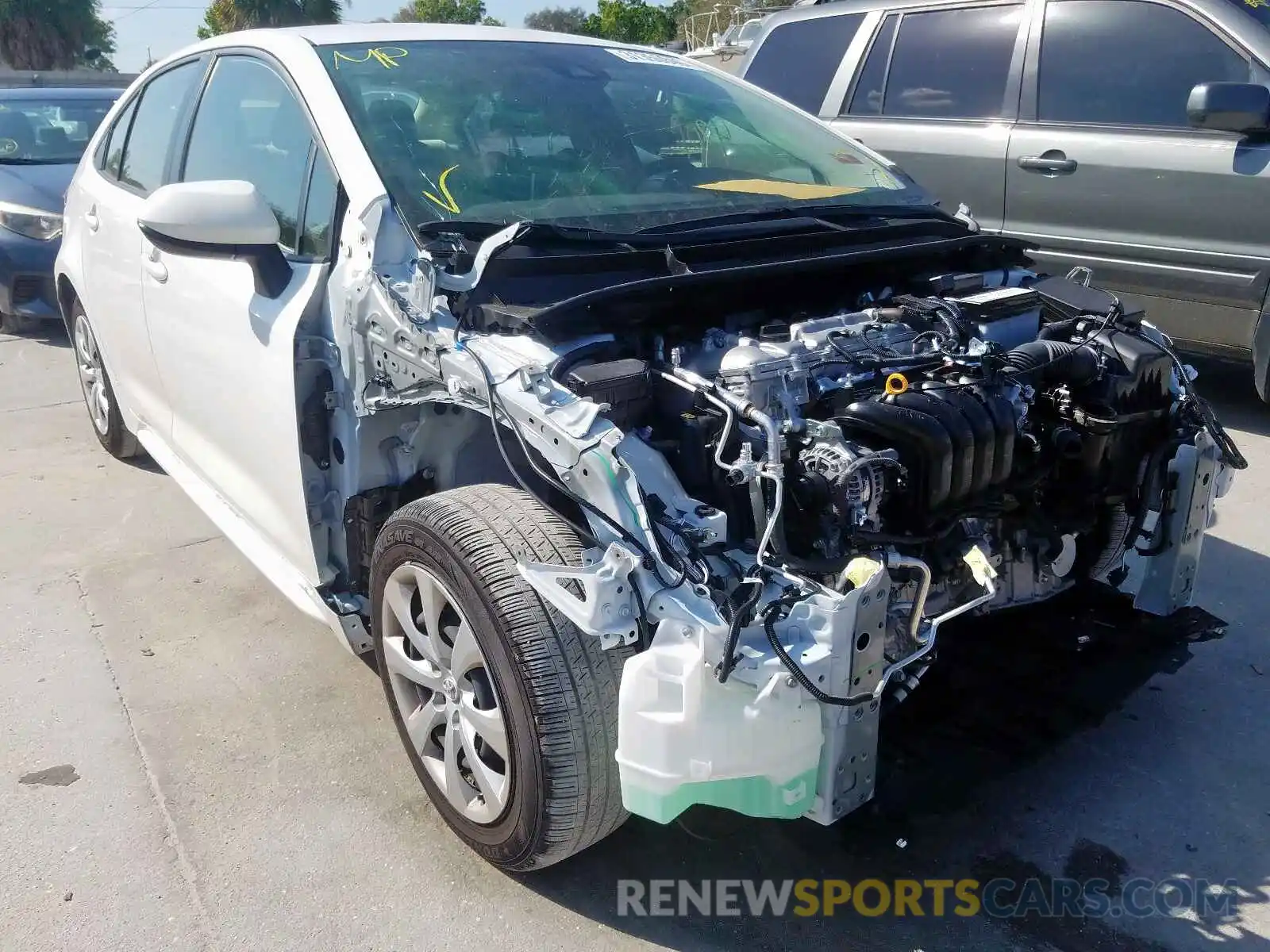 1 Photograph of a damaged car JTDEPRAE5LJ057356 TOYOTA COROLLA 2020