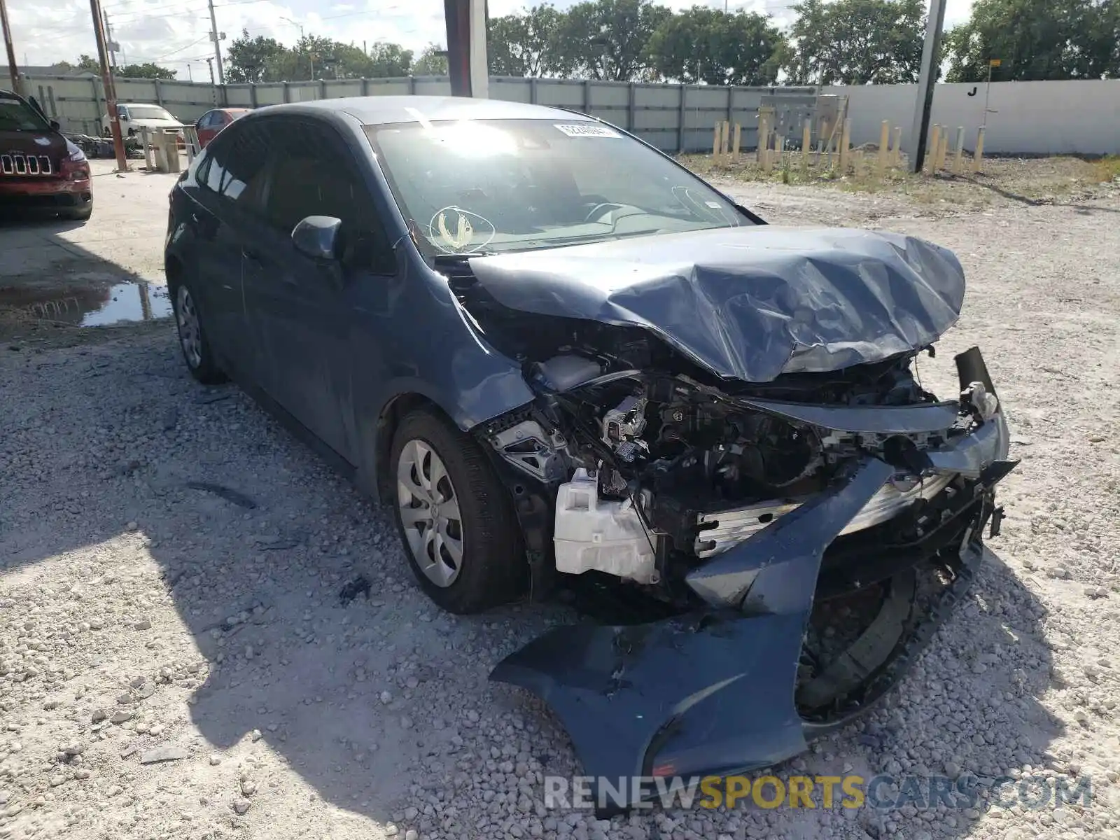 1 Photograph of a damaged car JTDEPRAE5LJ058281 TOYOTA COROLLA 2020