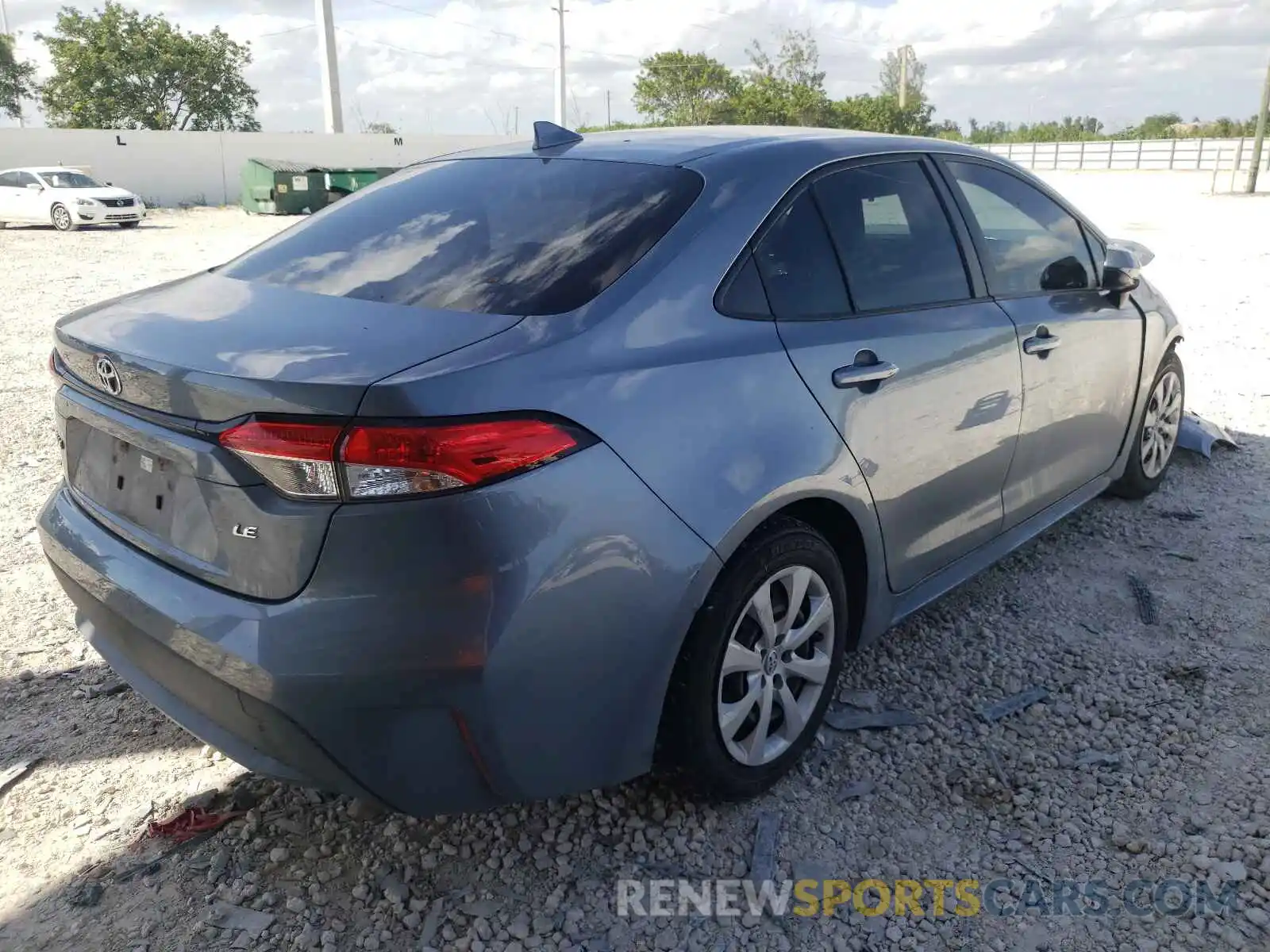 4 Photograph of a damaged car JTDEPRAE5LJ058281 TOYOTA COROLLA 2020