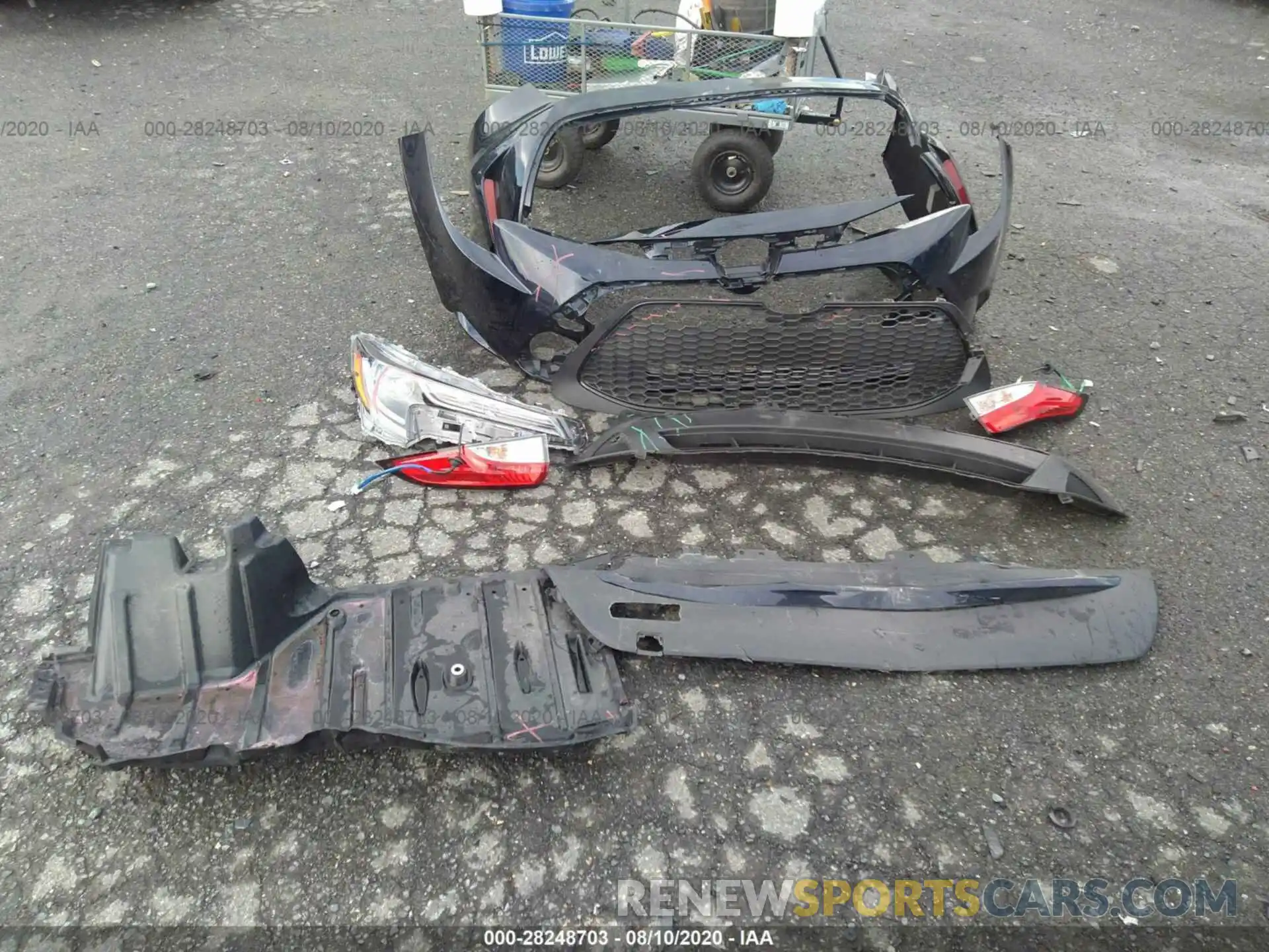 12 Photograph of a damaged car JTDEPRAE5LJ058863 TOYOTA COROLLA 2020