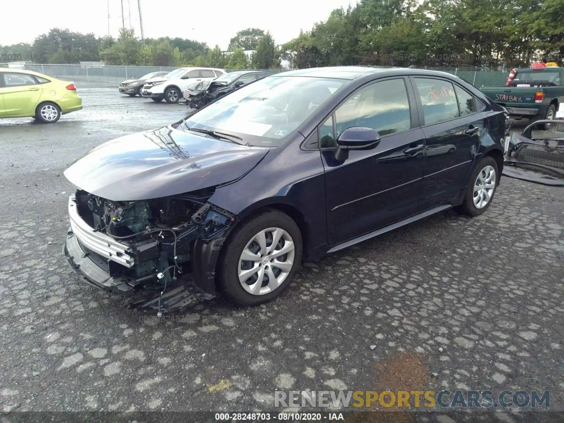 2 Photograph of a damaged car JTDEPRAE5LJ058863 TOYOTA COROLLA 2020