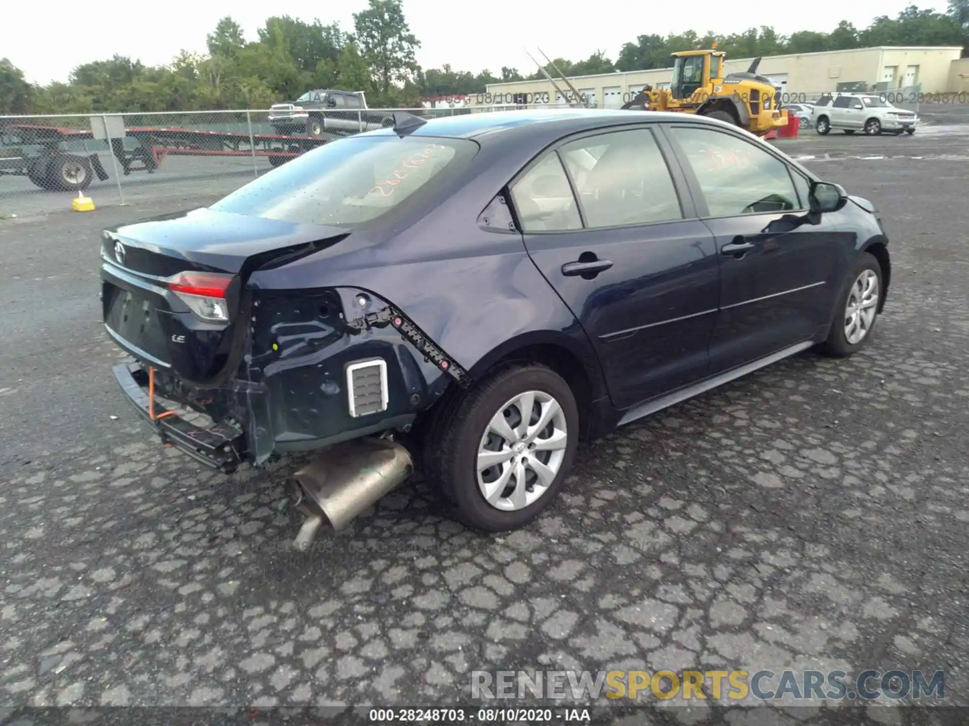 4 Photograph of a damaged car JTDEPRAE5LJ058863 TOYOTA COROLLA 2020