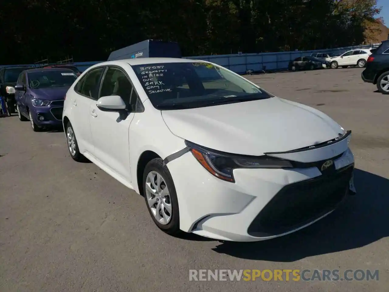 1 Photograph of a damaged car JTDEPRAE5LJ058913 TOYOTA COROLLA 2020