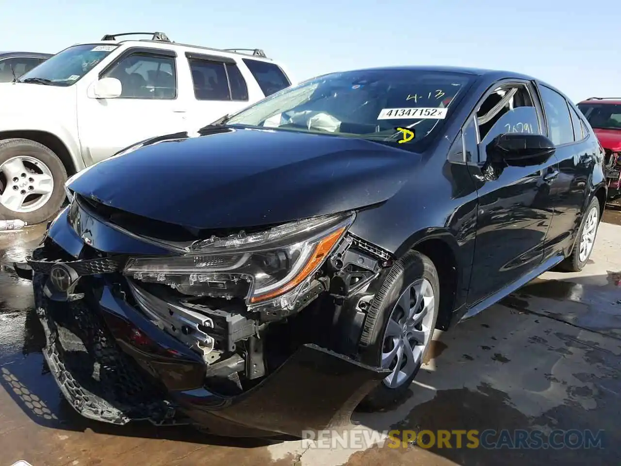 2 Photograph of a damaged car JTDEPRAE5LJ059141 TOYOTA COROLLA 2020