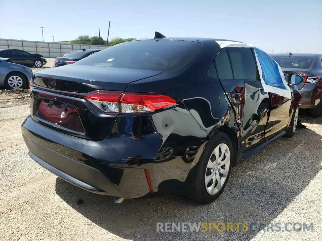 4 Photograph of a damaged car JTDEPRAE5LJ059141 TOYOTA COROLLA 2020