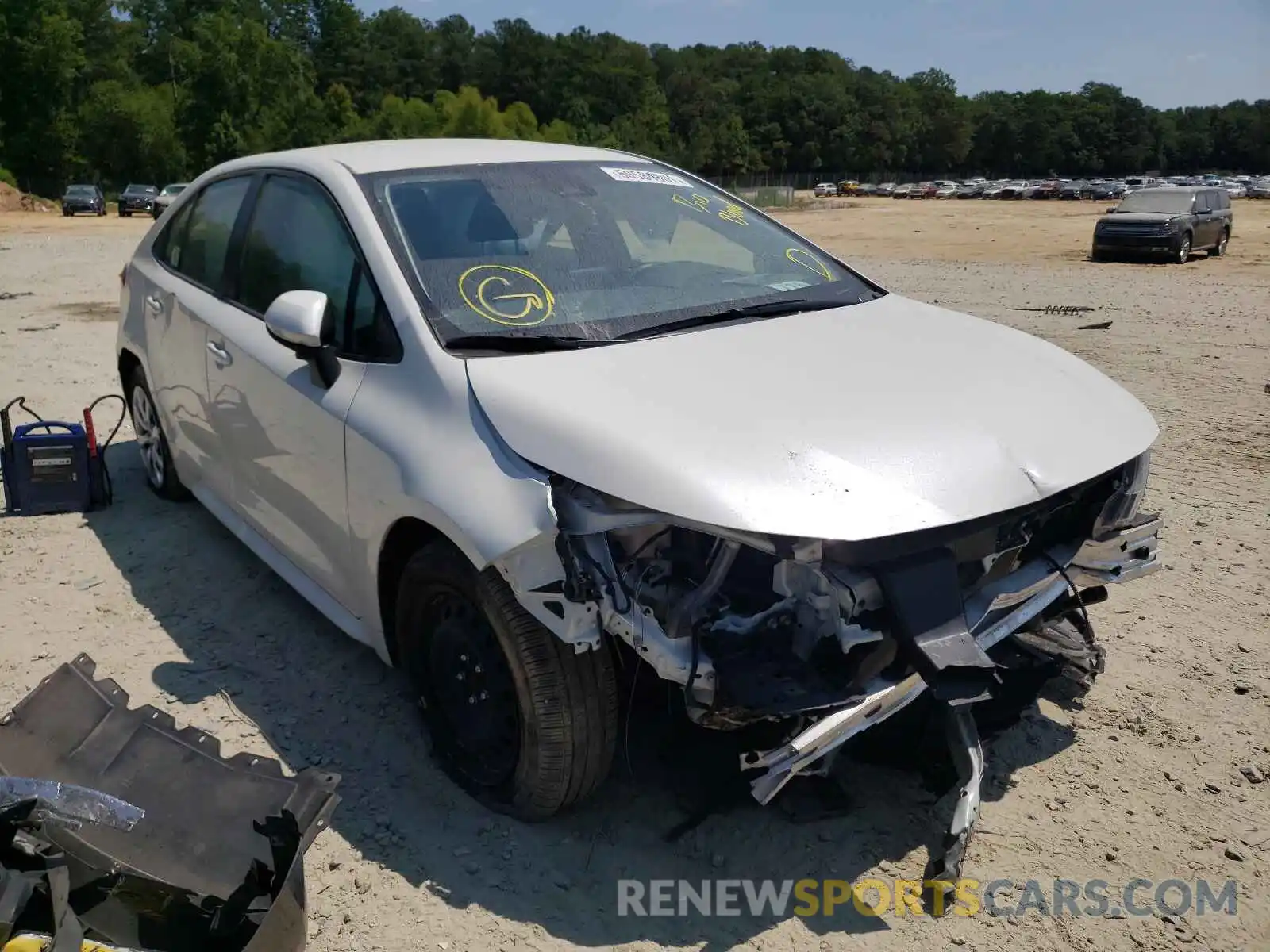 1 Photograph of a damaged car JTDEPRAE5LJ059902 TOYOTA COROLLA 2020