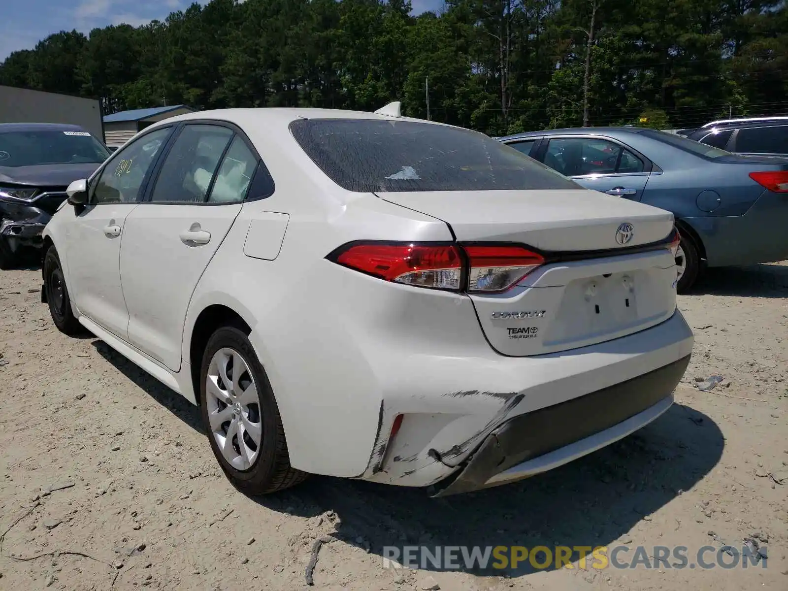 3 Photograph of a damaged car JTDEPRAE5LJ059902 TOYOTA COROLLA 2020