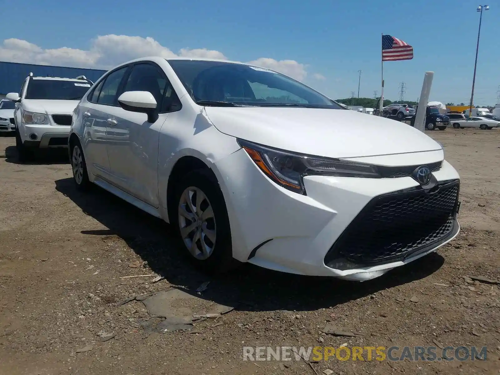 1 Photograph of a damaged car JTDEPRAE5LJ061584 TOYOTA COROLLA 2020