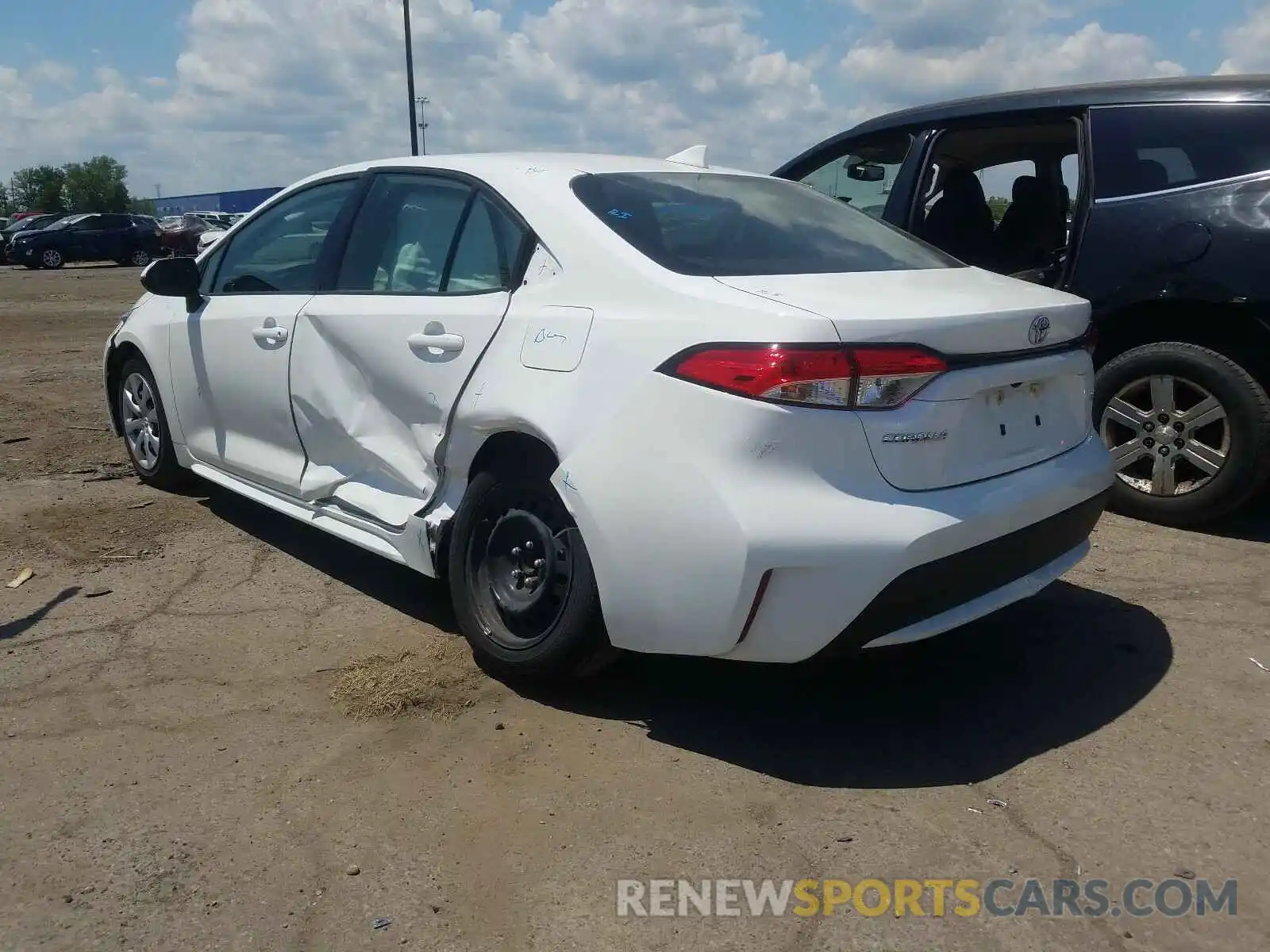 3 Photograph of a damaged car JTDEPRAE5LJ061584 TOYOTA COROLLA 2020