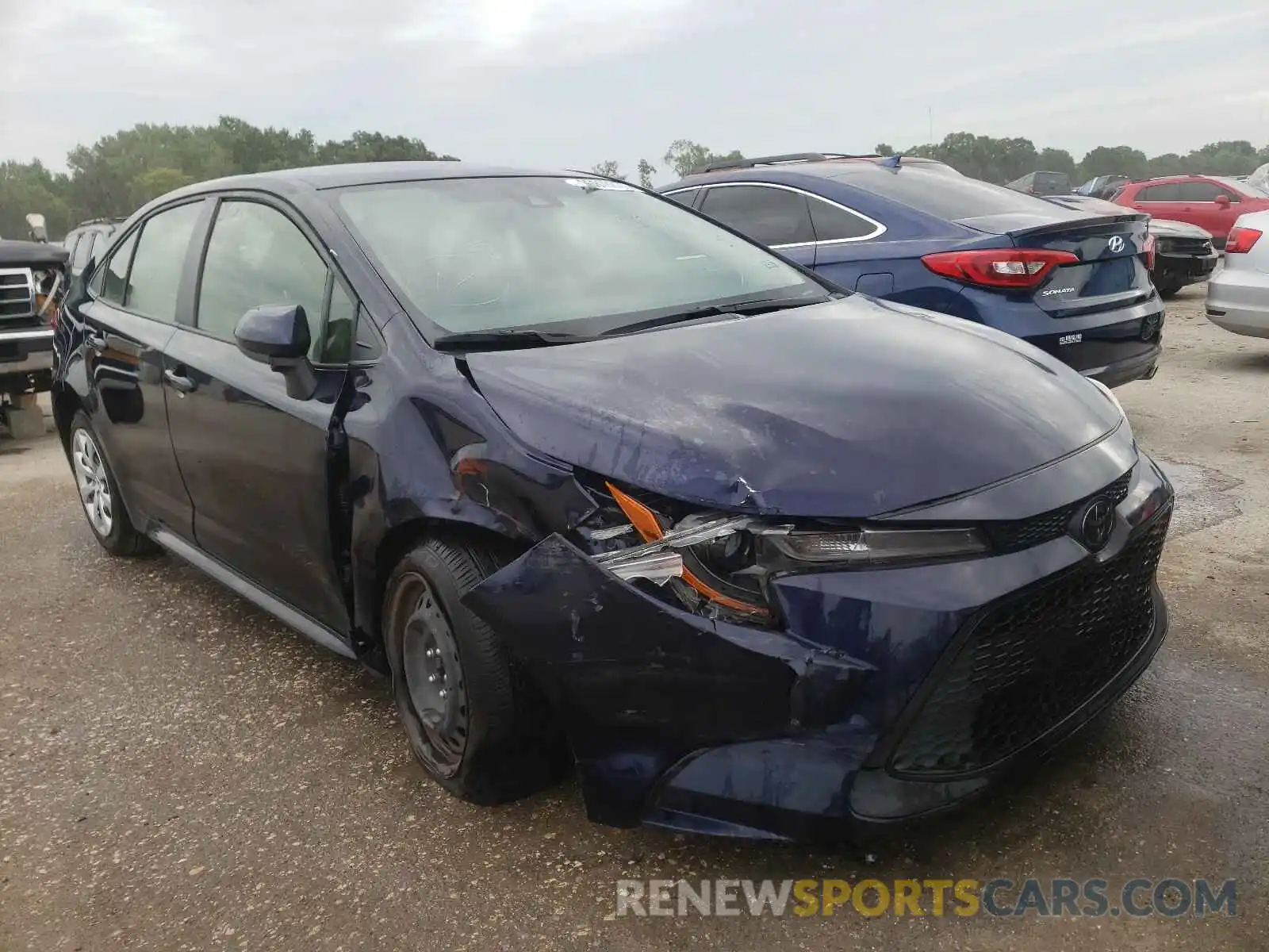 1 Photograph of a damaged car JTDEPRAE5LJ062086 TOYOTA COROLLA 2020