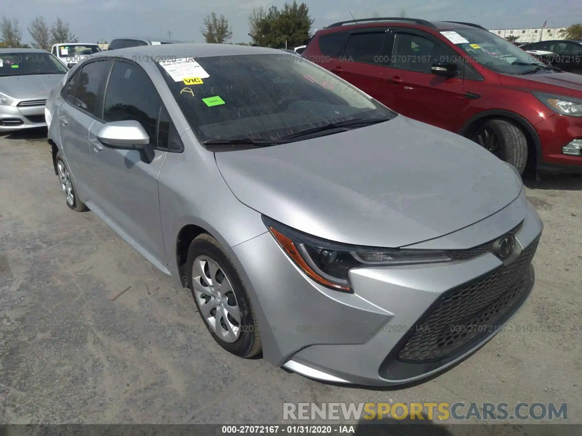 1 Photograph of a damaged car JTDEPRAE5LJ062427 TOYOTA COROLLA 2020