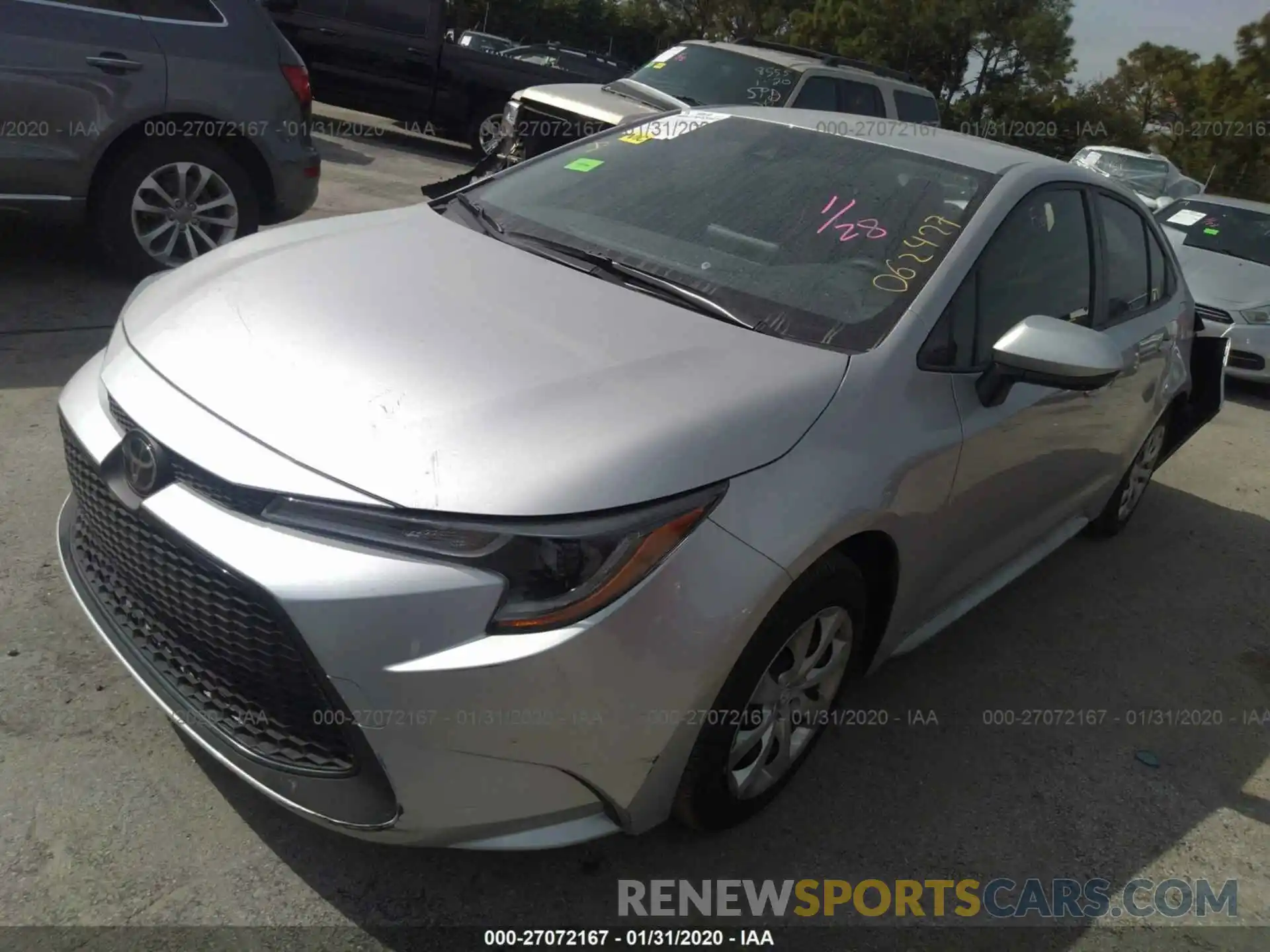 2 Photograph of a damaged car JTDEPRAE5LJ062427 TOYOTA COROLLA 2020