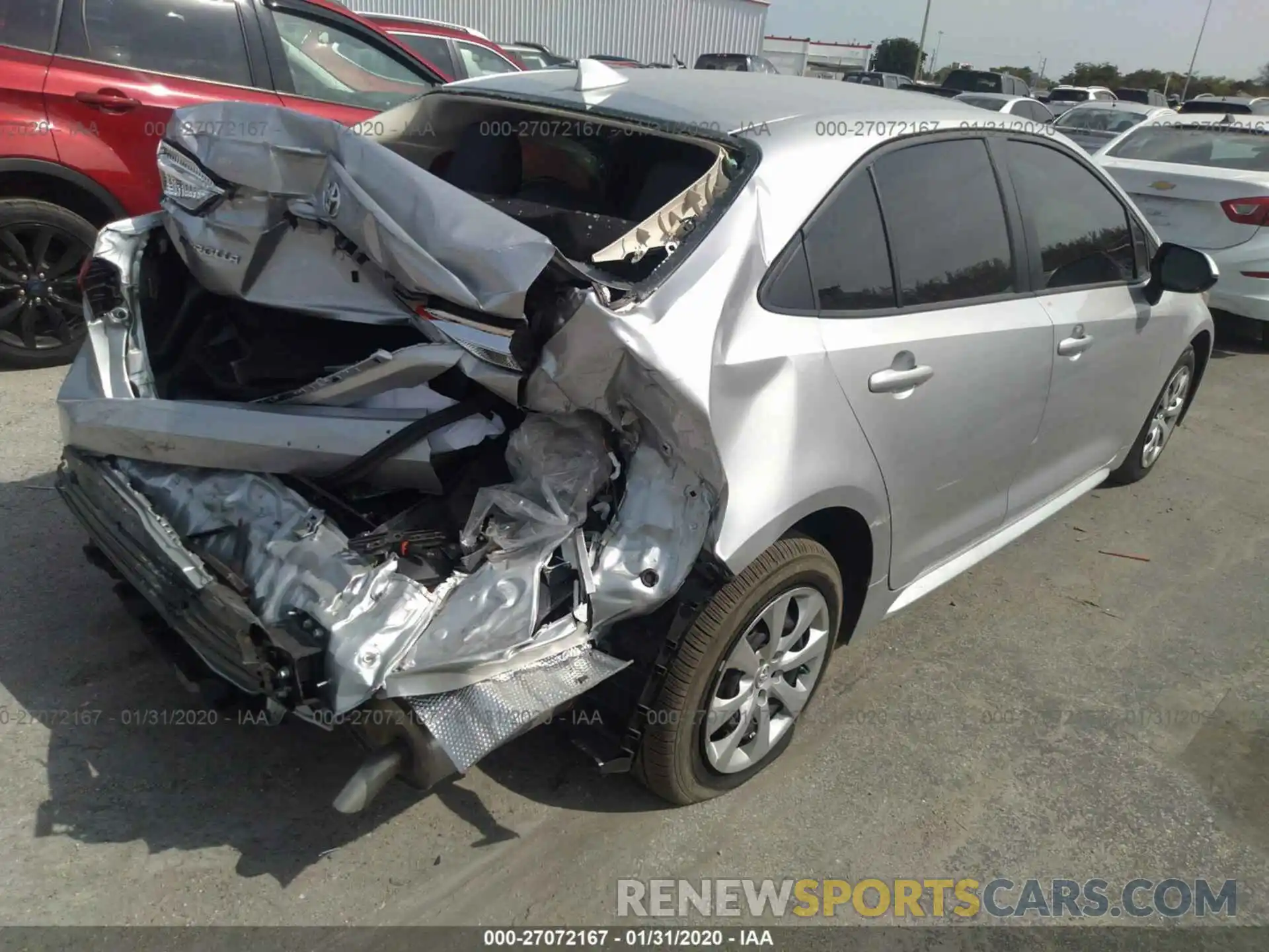 4 Photograph of a damaged car JTDEPRAE5LJ062427 TOYOTA COROLLA 2020