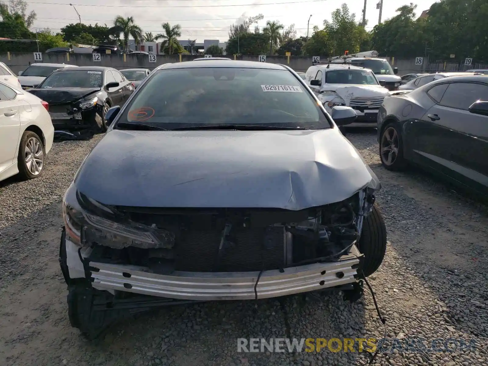 9 Photograph of a damaged car JTDEPRAE5LJ062556 TOYOTA COROLLA 2020