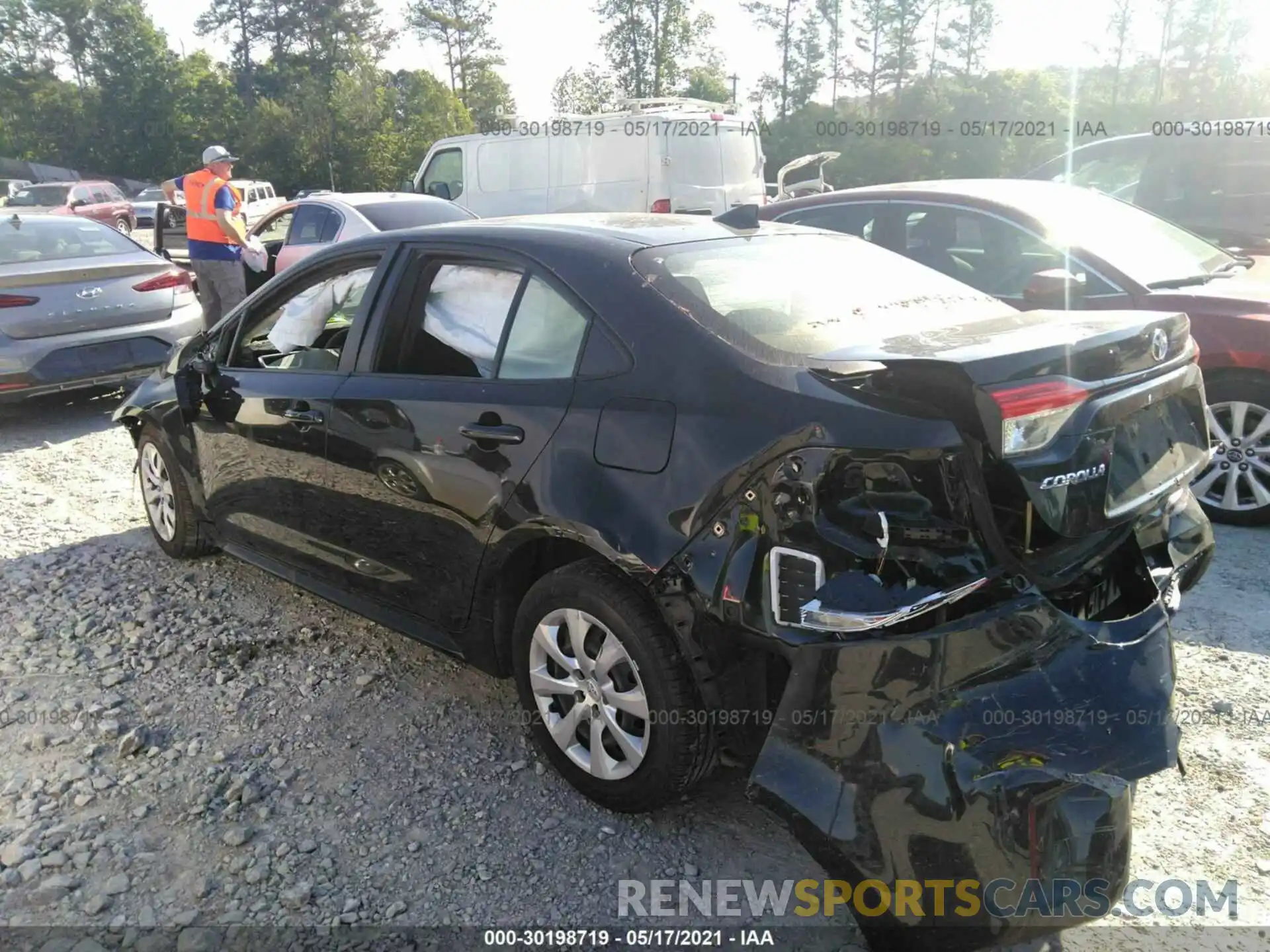 3 Photograph of a damaged car JTDEPRAE5LJ062587 TOYOTA COROLLA 2020