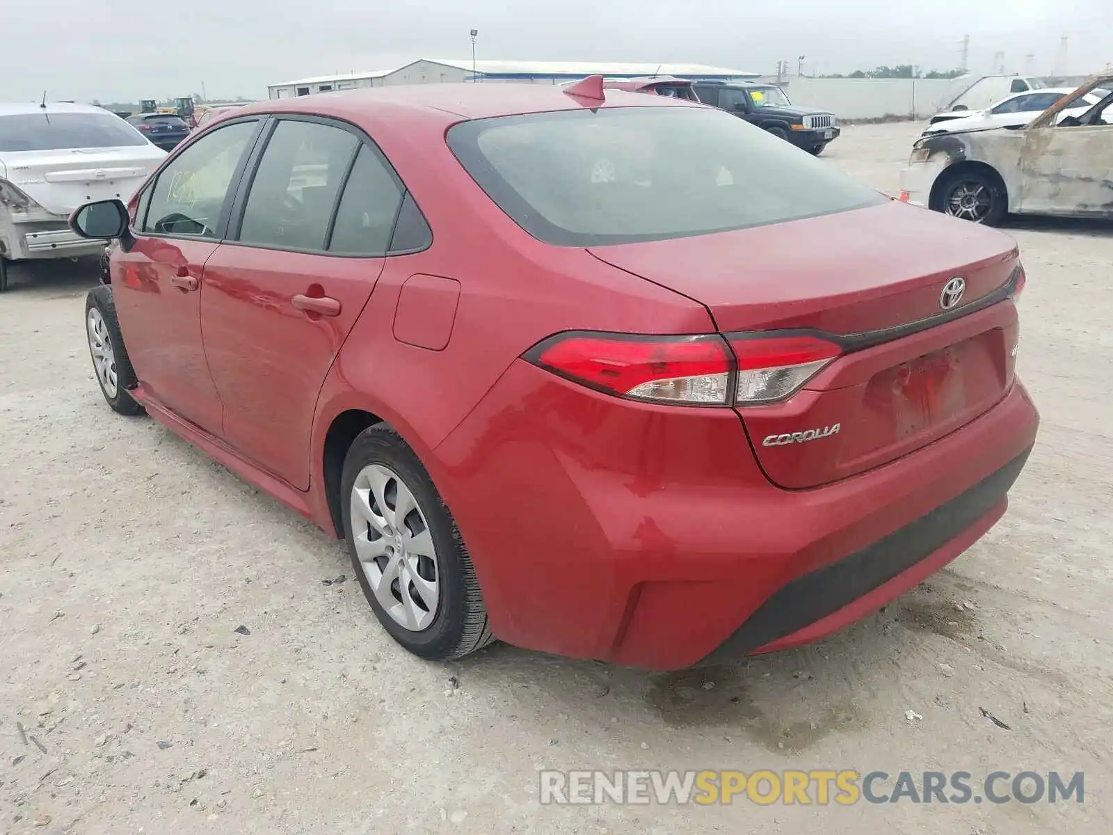 3 Photograph of a damaged car JTDEPRAE5LJ063013 TOYOTA COROLLA 2020