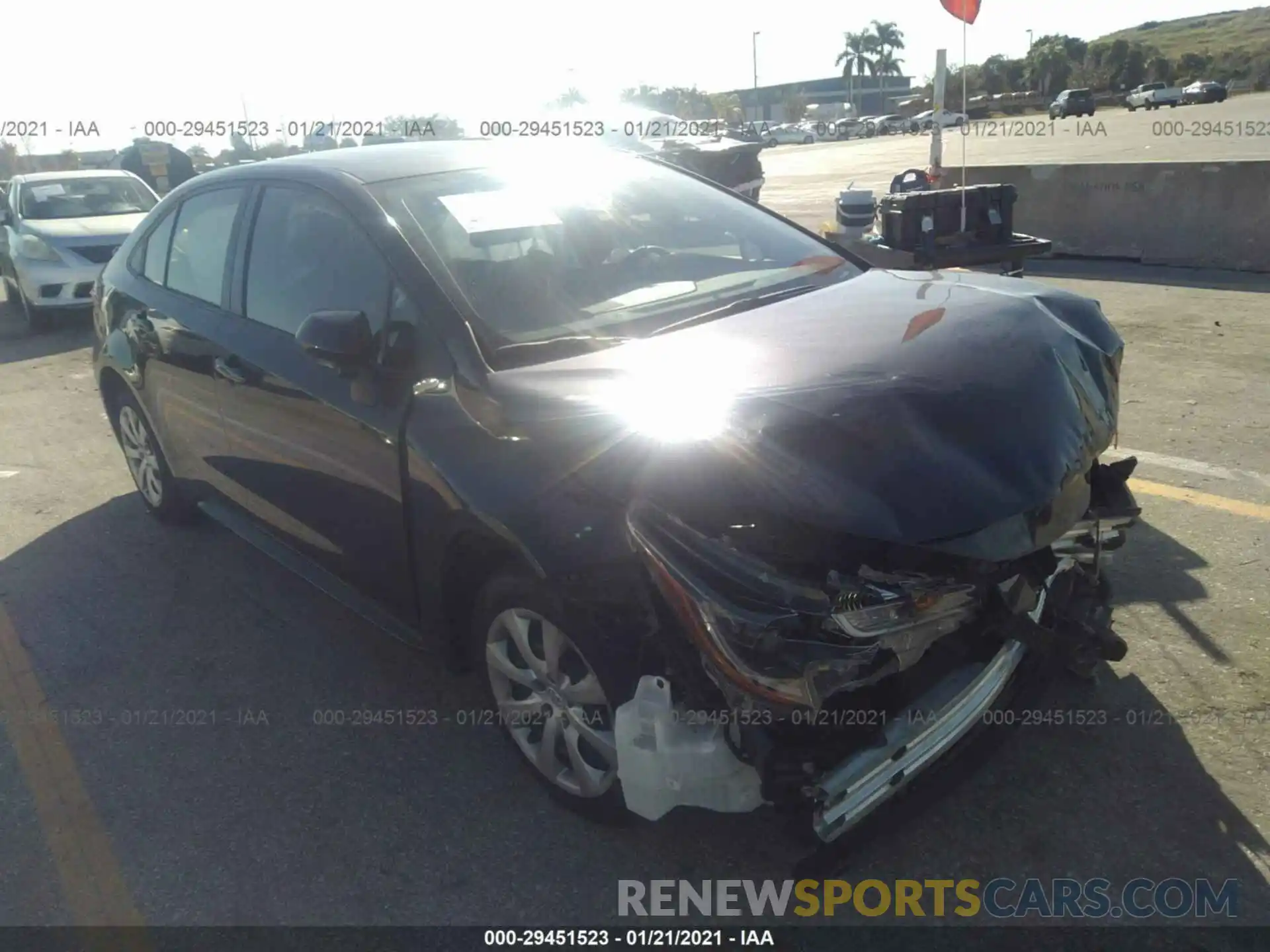 1 Фотография поврежденного автомобиля JTDEPRAE5LJ063206 TOYOTA COROLLA 2020