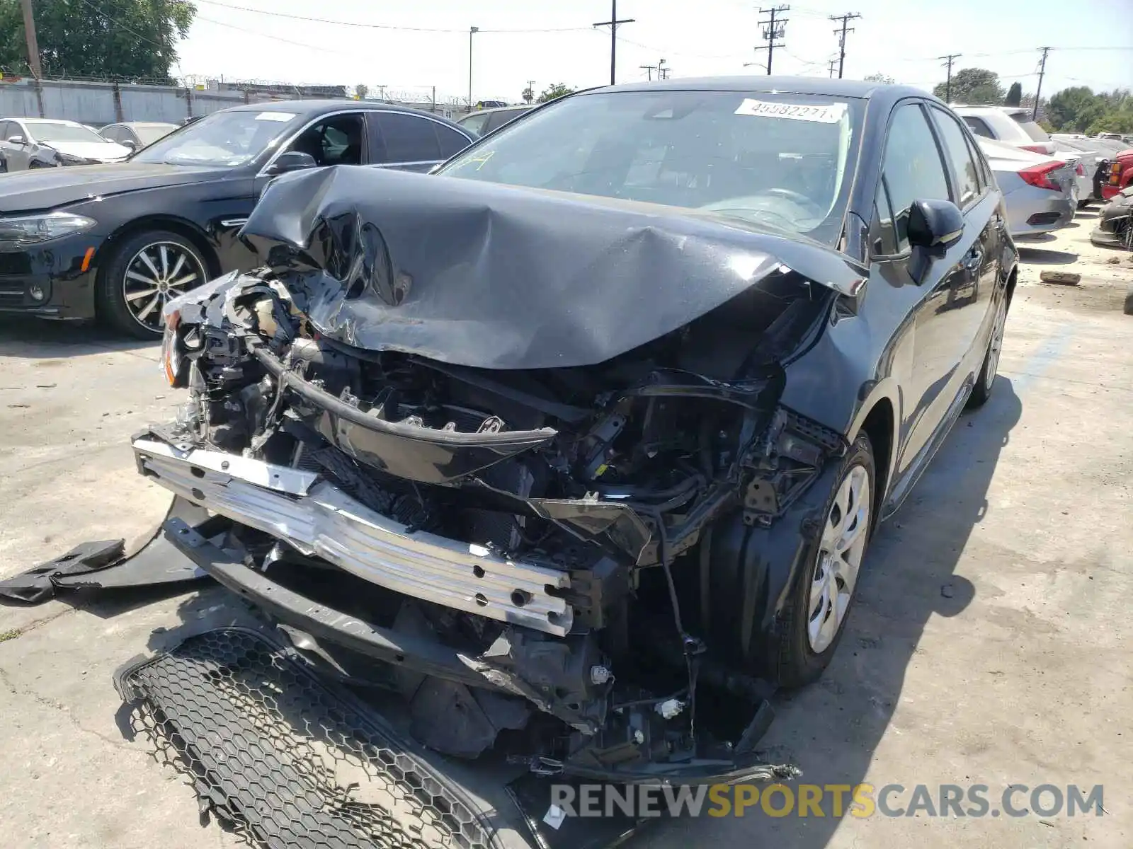 2 Photograph of a damaged car JTDEPRAE5LJ063528 TOYOTA COROLLA 2020