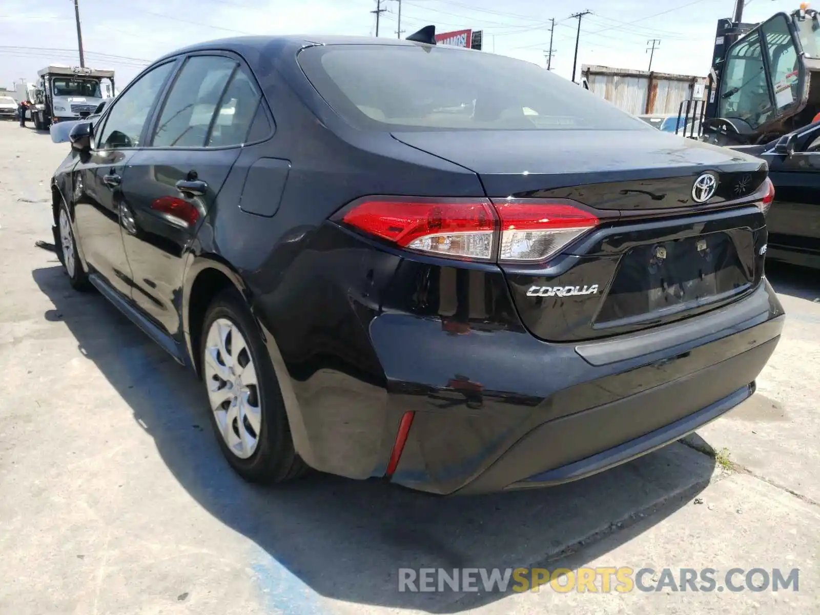 3 Photograph of a damaged car JTDEPRAE5LJ063528 TOYOTA COROLLA 2020