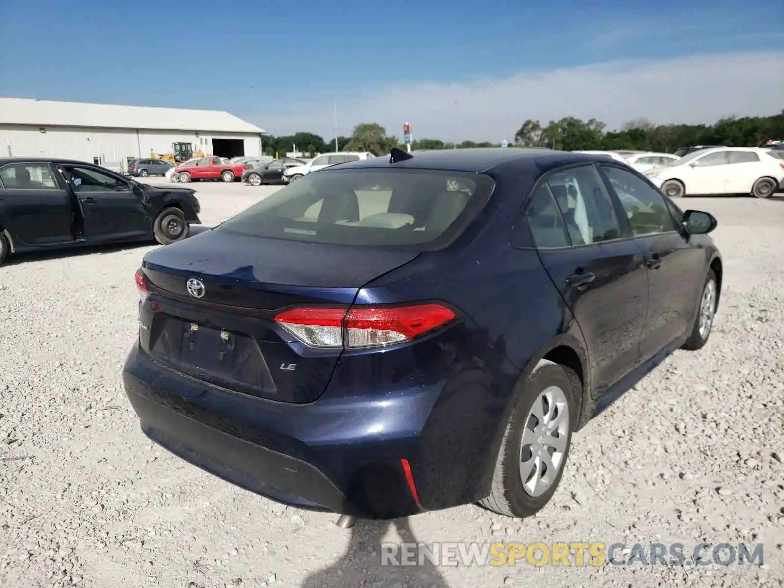 4 Photograph of a damaged car JTDEPRAE5LJ063576 TOYOTA COROLLA 2020