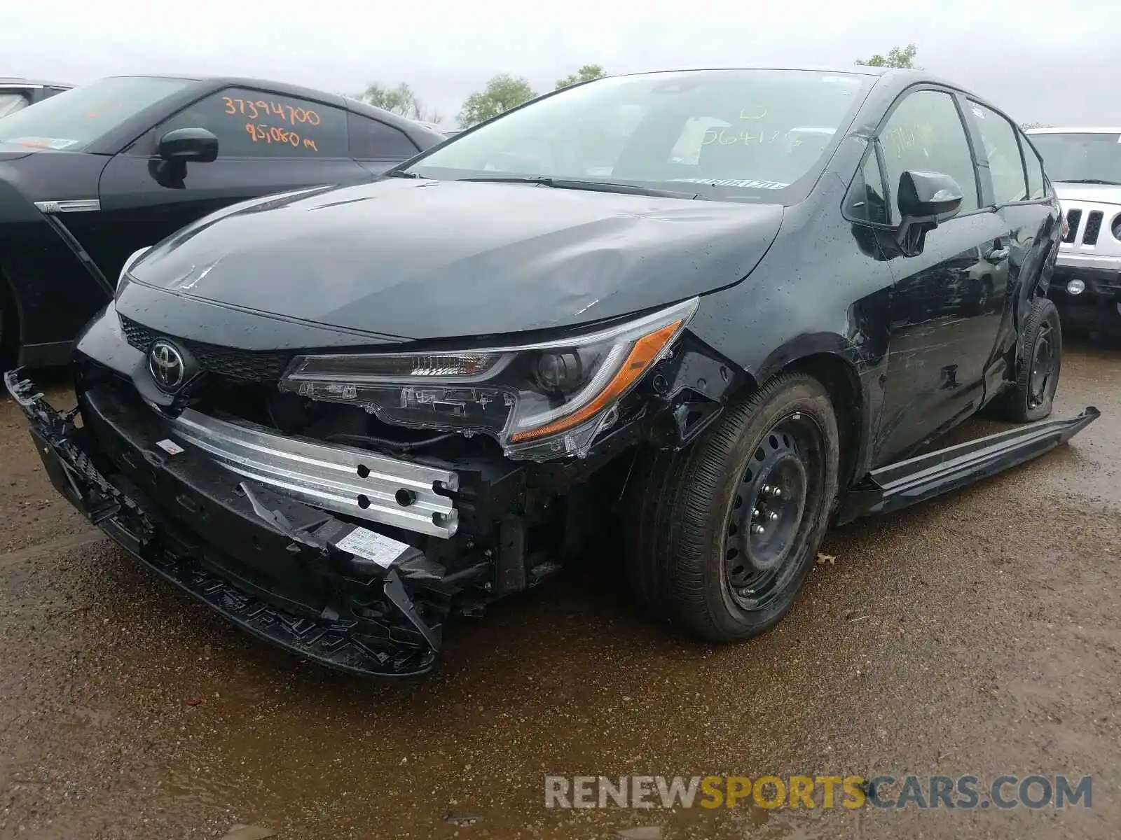 2 Photograph of a damaged car JTDEPRAE5LJ064176 TOYOTA COROLLA 2020