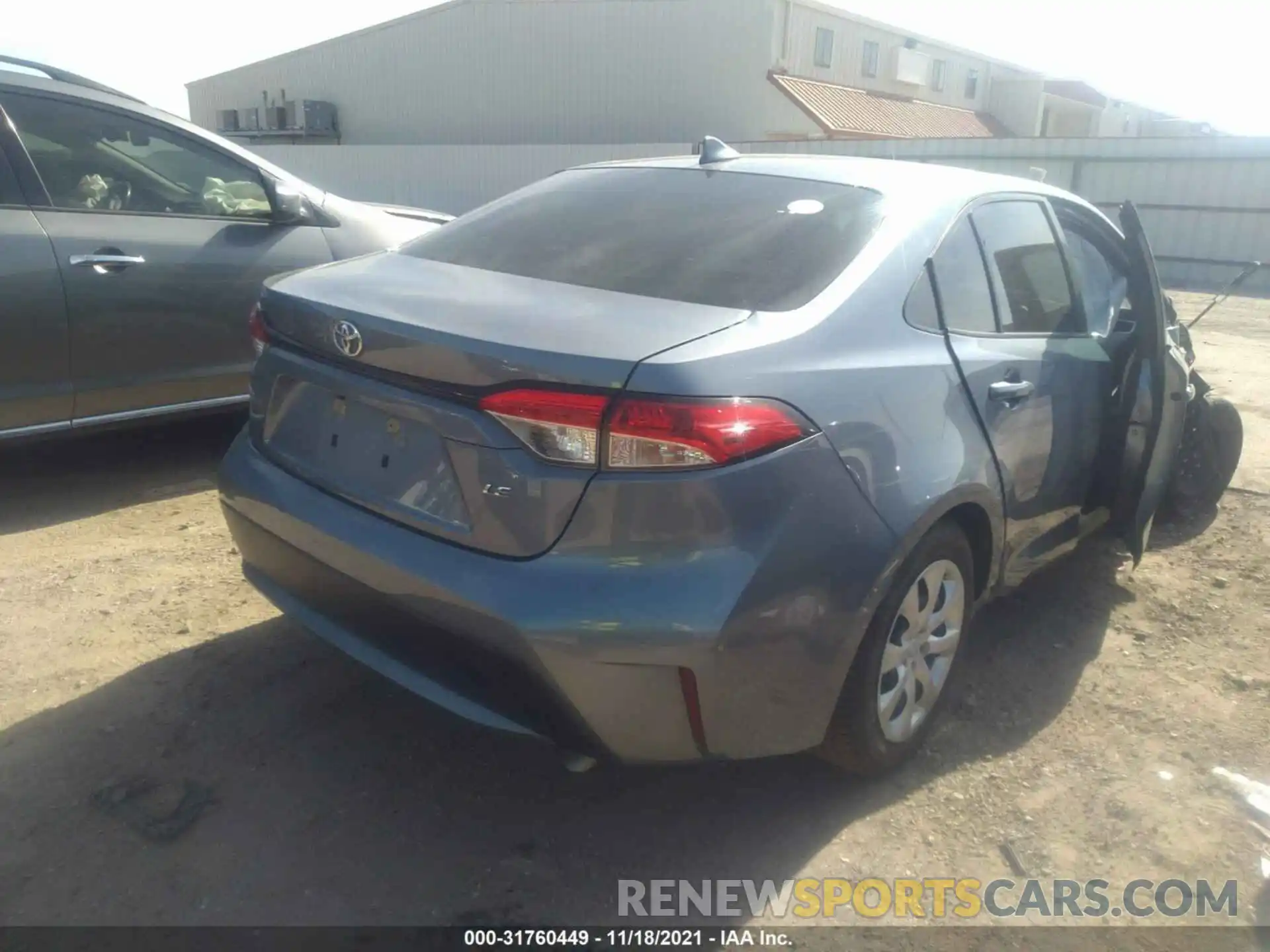 4 Photograph of a damaged car JTDEPRAE5LJ065117 TOYOTA COROLLA 2020