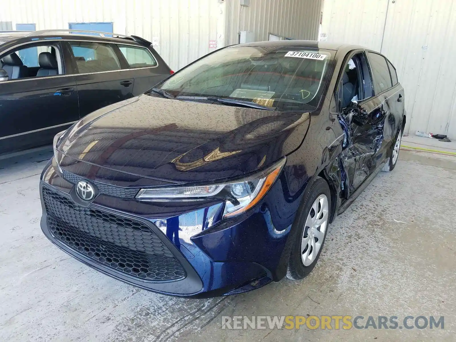 2 Photograph of a damaged car JTDEPRAE5LJ065134 TOYOTA COROLLA 2020