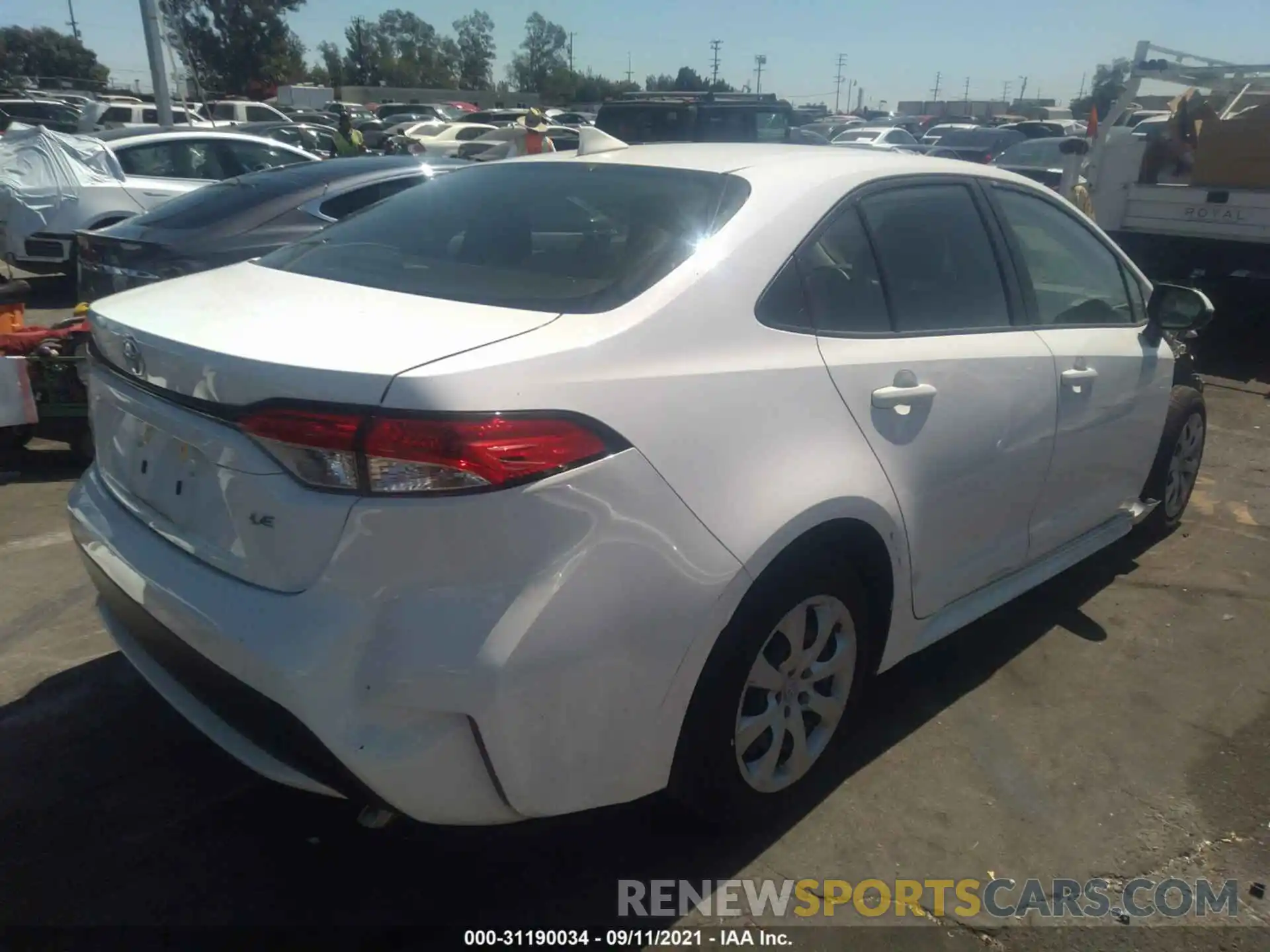 4 Photograph of a damaged car JTDEPRAE5LJ065411 TOYOTA COROLLA 2020