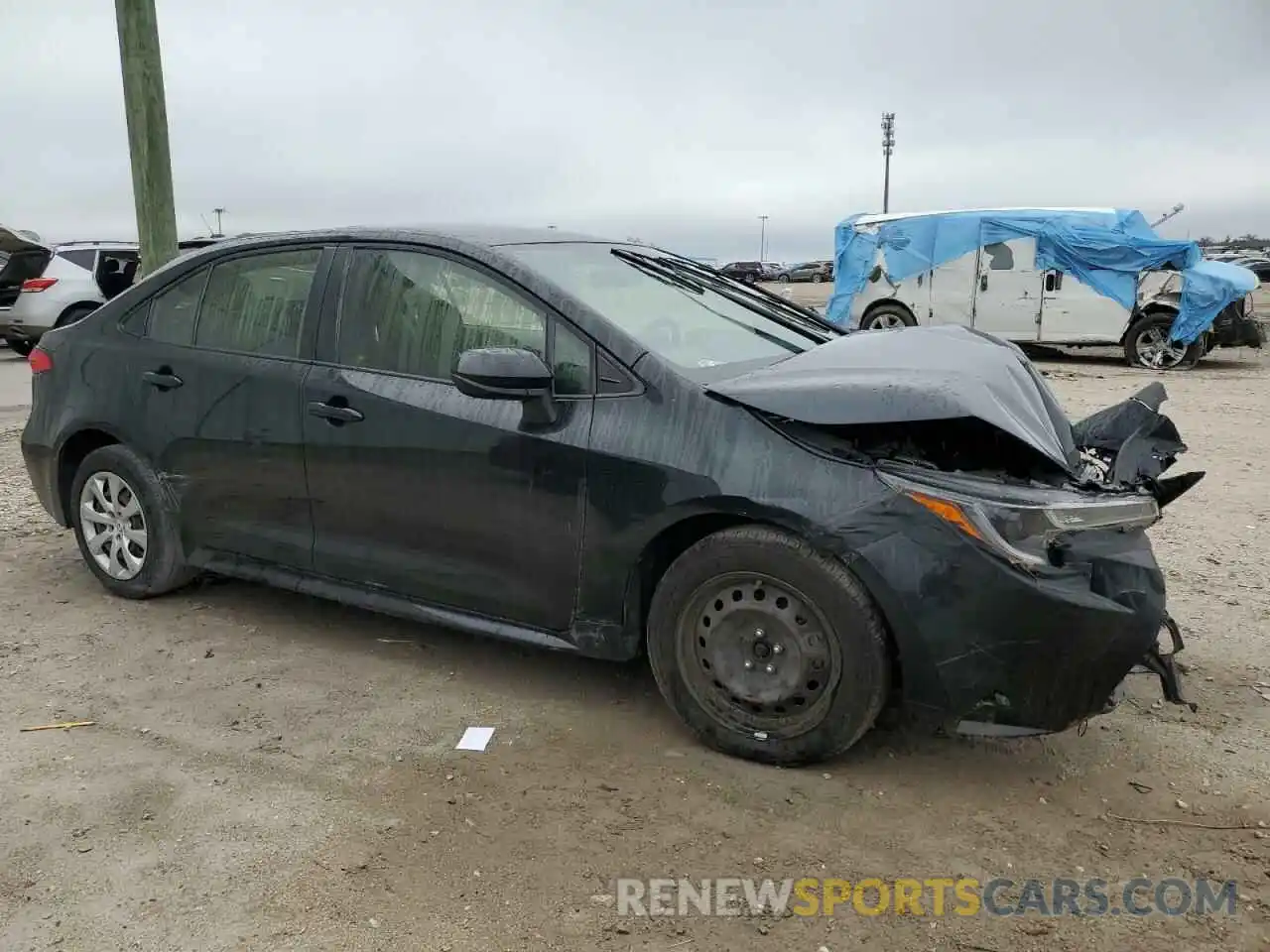 4 Photograph of a damaged car JTDEPRAE5LJ066736 TOYOTA COROLLA 2020