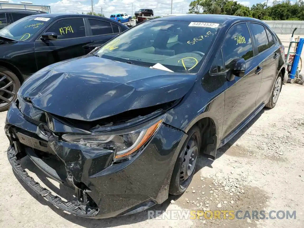 2 Photograph of a damaged car JTDEPRAE5LJ067207 TOYOTA COROLLA 2020