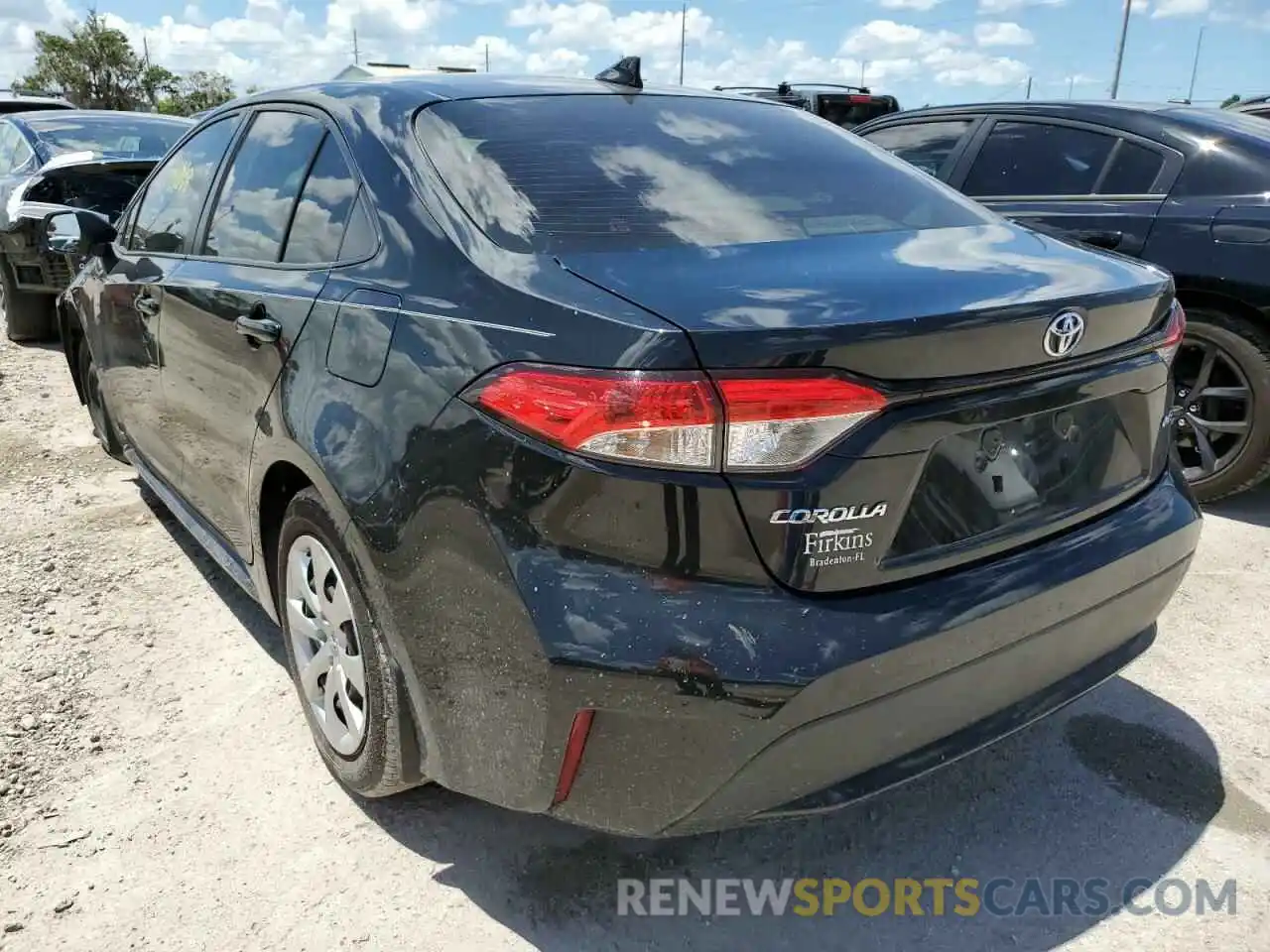 3 Photograph of a damaged car JTDEPRAE5LJ067207 TOYOTA COROLLA 2020