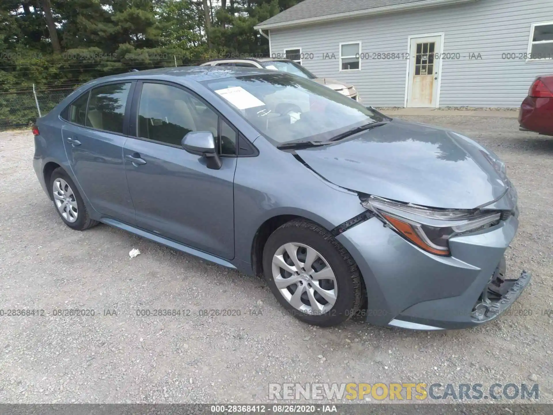 1 Photograph of a damaged car JTDEPRAE5LJ067997 TOYOTA COROLLA 2020