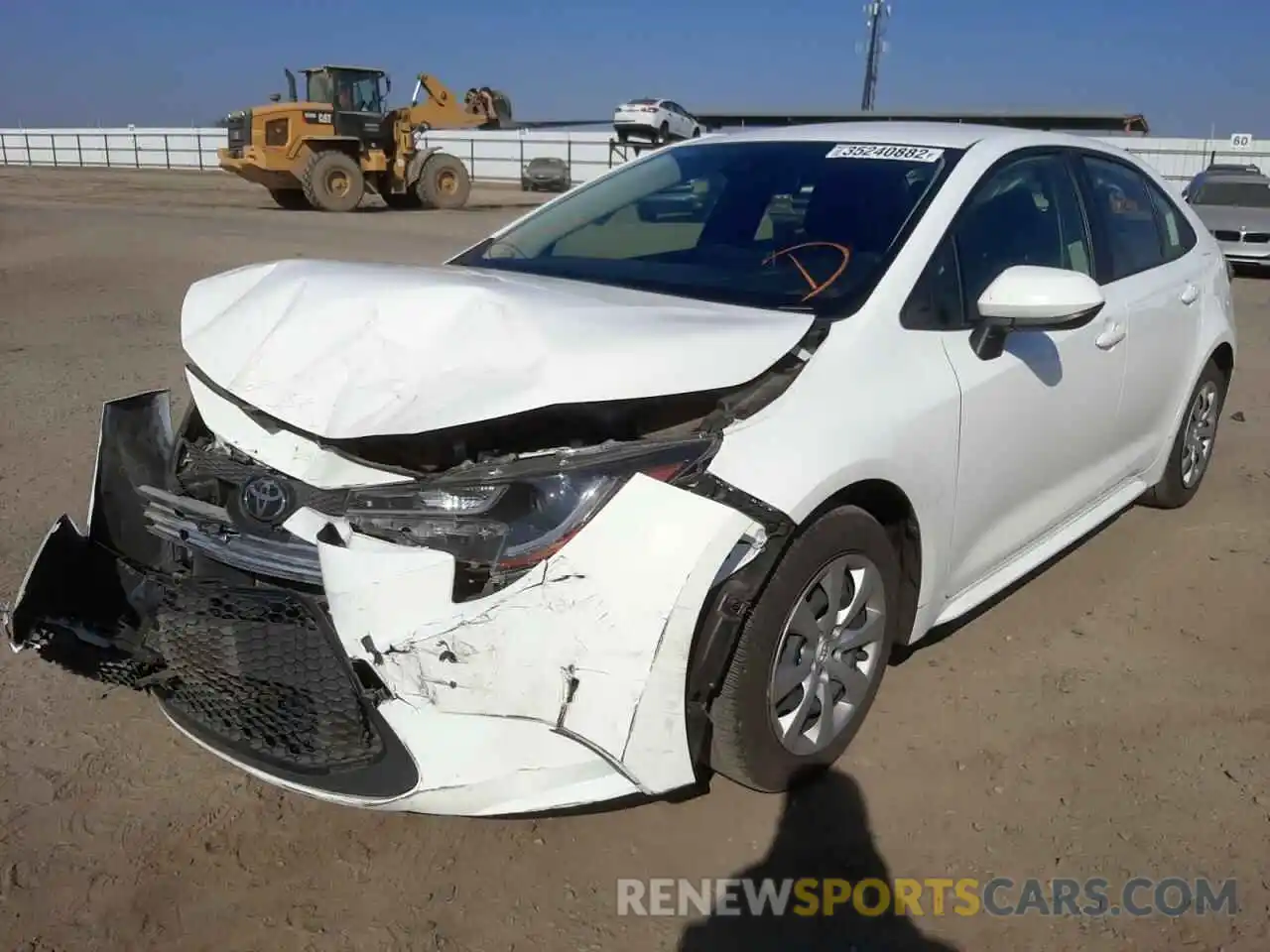 2 Photograph of a damaged car JTDEPRAE5LJ069281 TOYOTA COROLLA 2020