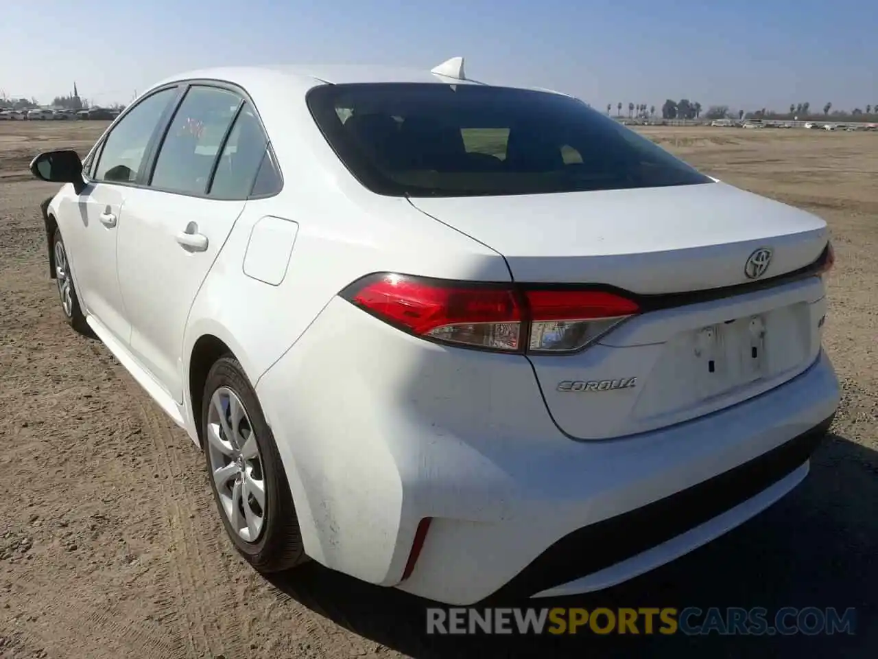 3 Photograph of a damaged car JTDEPRAE5LJ069281 TOYOTA COROLLA 2020