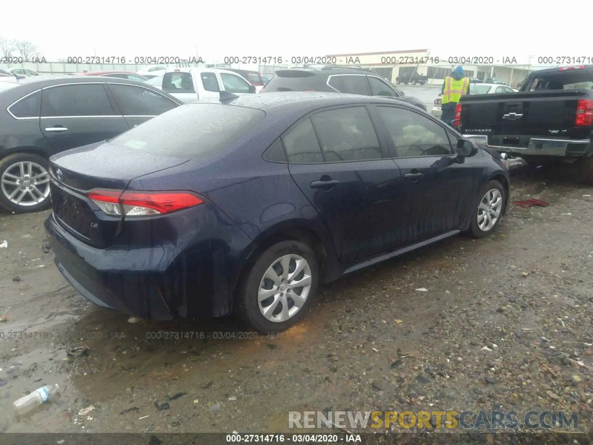 4 Photograph of a damaged car JTDEPRAE5LJ069362 TOYOTA COROLLA 2020