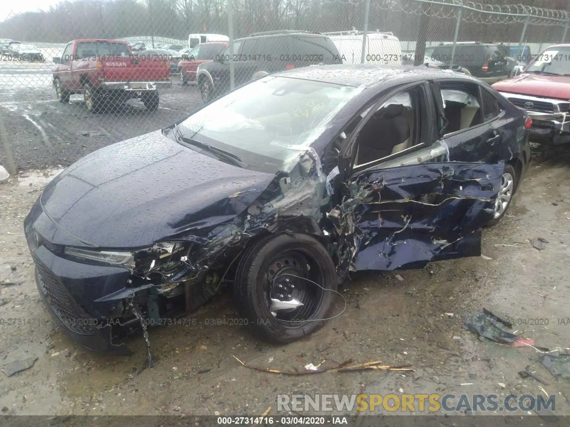 6 Photograph of a damaged car JTDEPRAE5LJ069362 TOYOTA COROLLA 2020