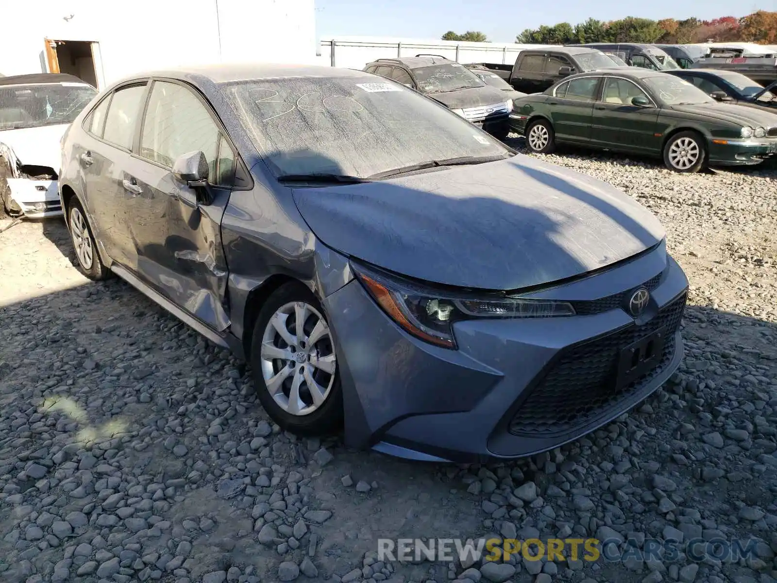 1 Photograph of a damaged car JTDEPRAE5LJ069393 TOYOTA COROLLA 2020