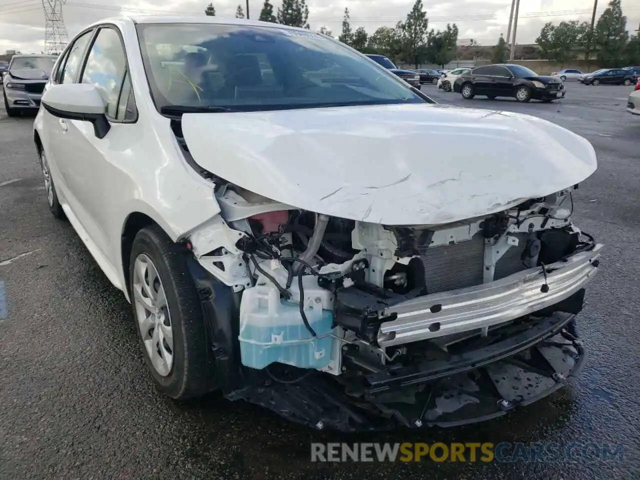 1 Photograph of a damaged car JTDEPRAE5LJ071502 TOYOTA COROLLA 2020