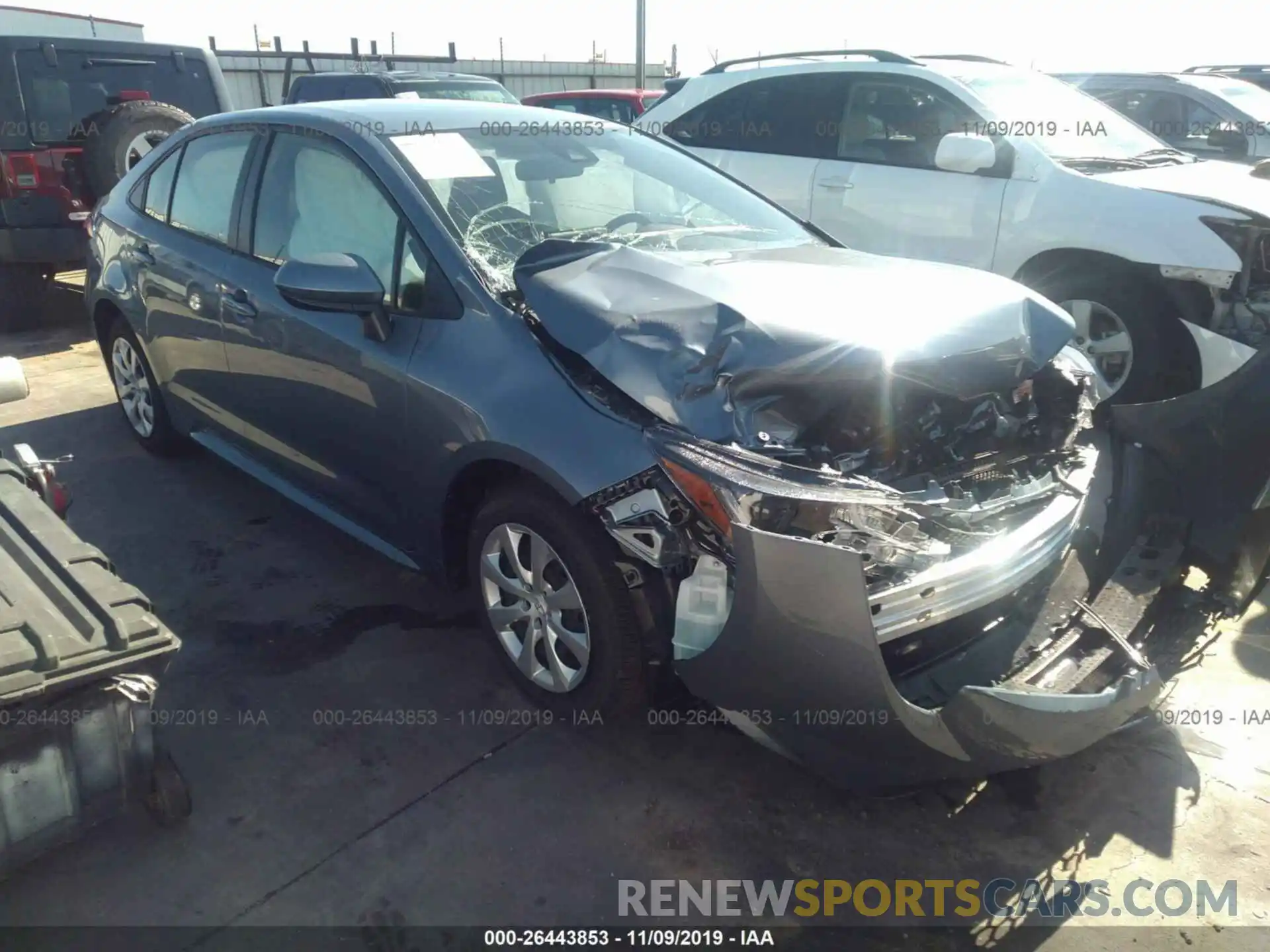 1 Photograph of a damaged car JTDEPRAE5LJ071631 TOYOTA COROLLA 2020