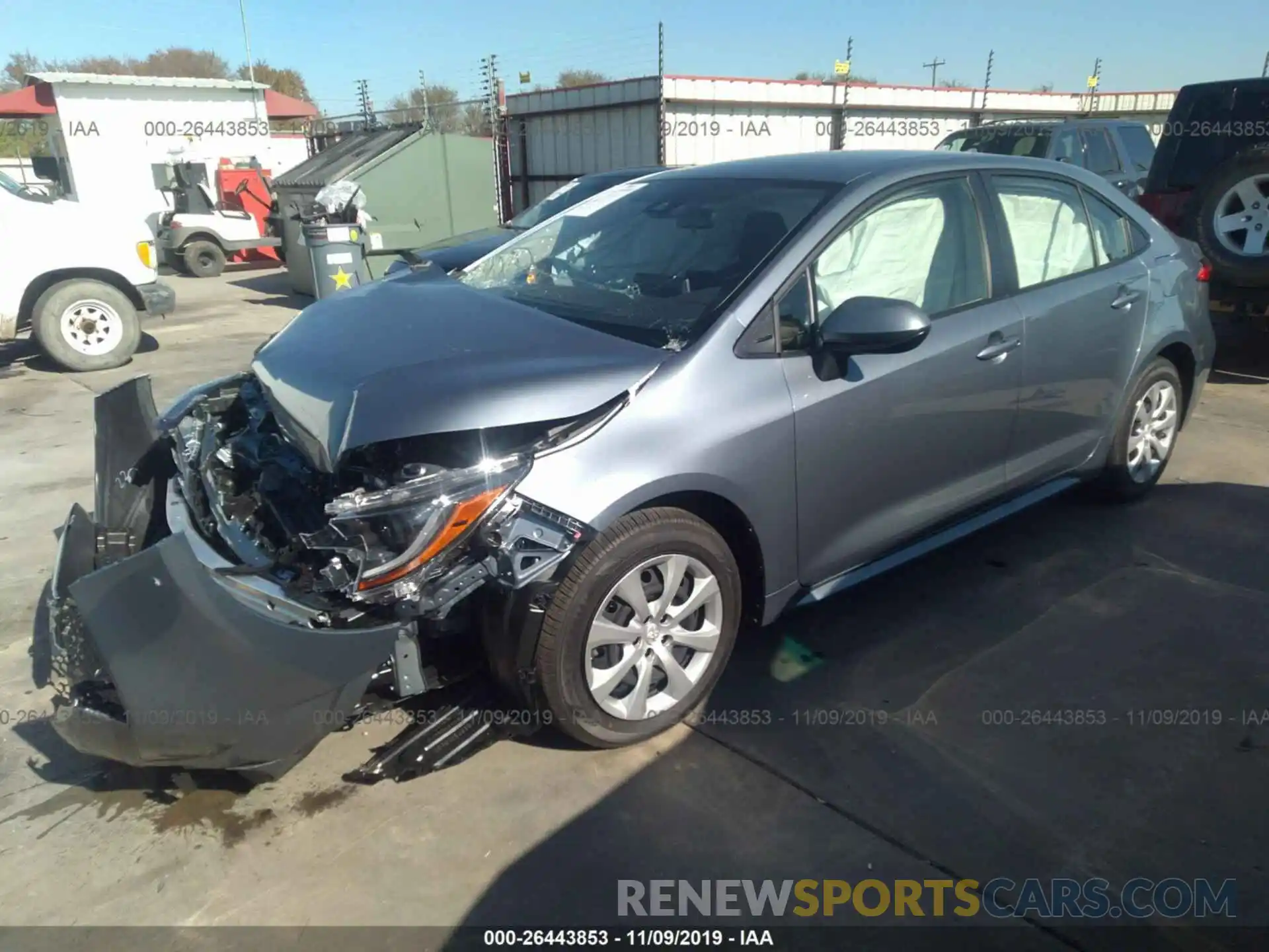 2 Photograph of a damaged car JTDEPRAE5LJ071631 TOYOTA COROLLA 2020