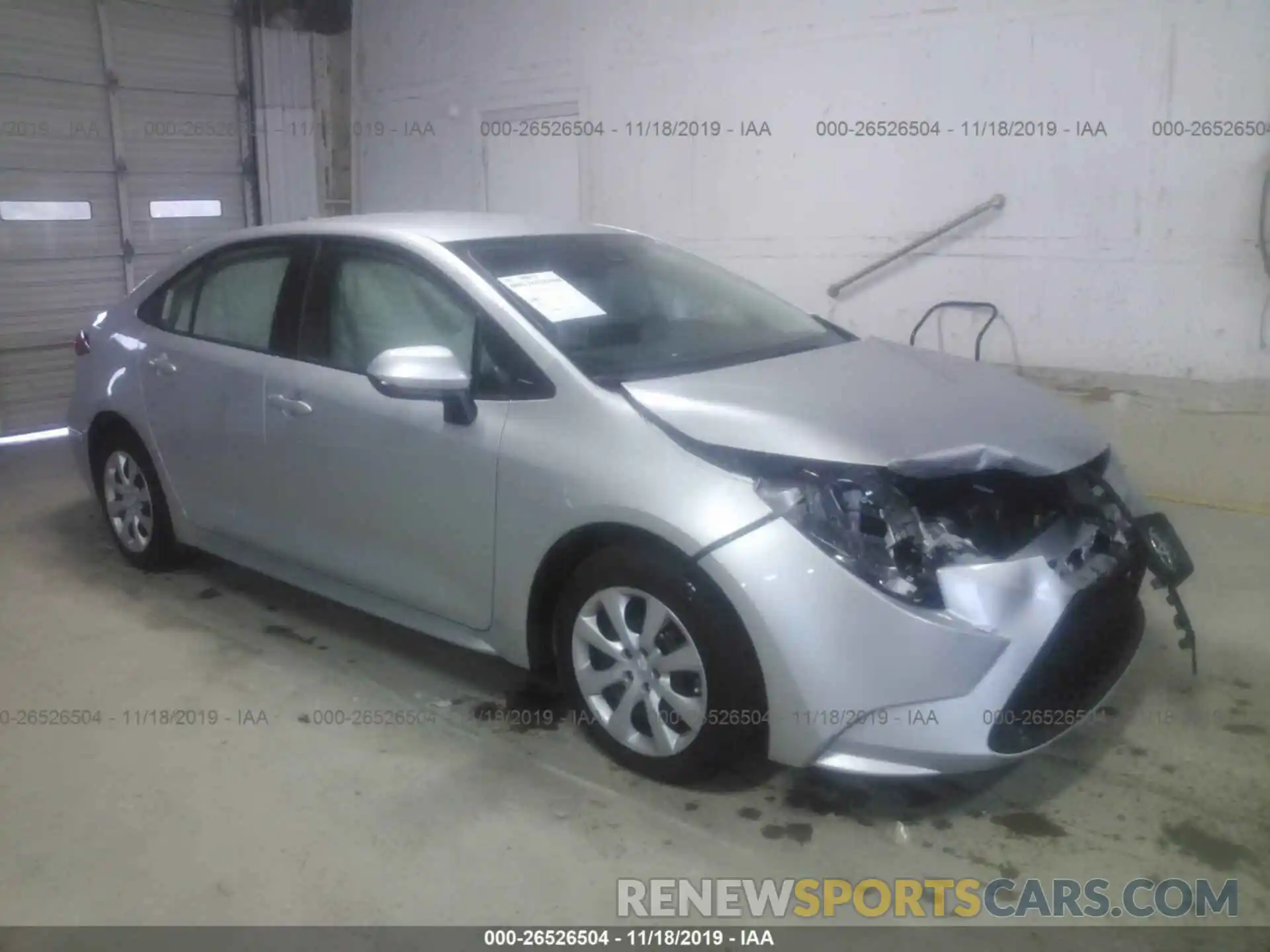 1 Photograph of a damaged car JTDEPRAE5LJ071760 TOYOTA COROLLA 2020