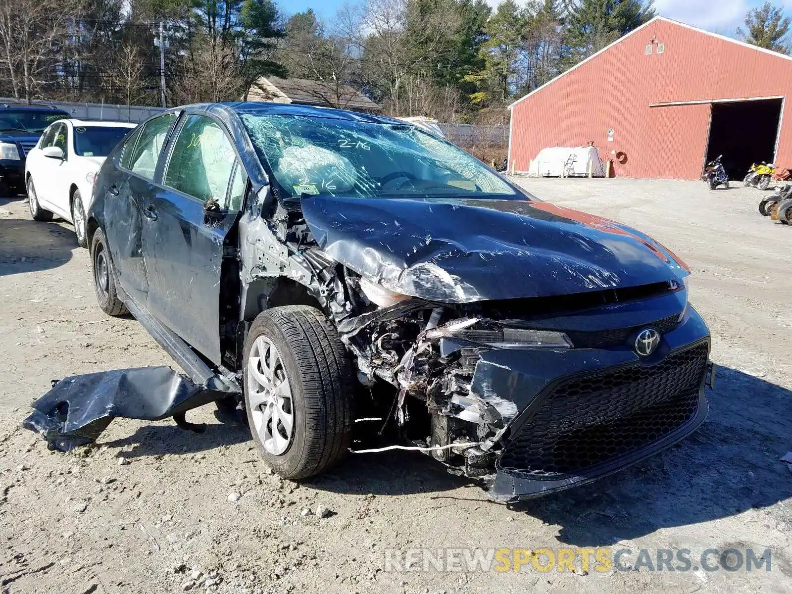 1 Photograph of a damaged car JTDEPRAE5LJ071953 TOYOTA COROLLA 2020