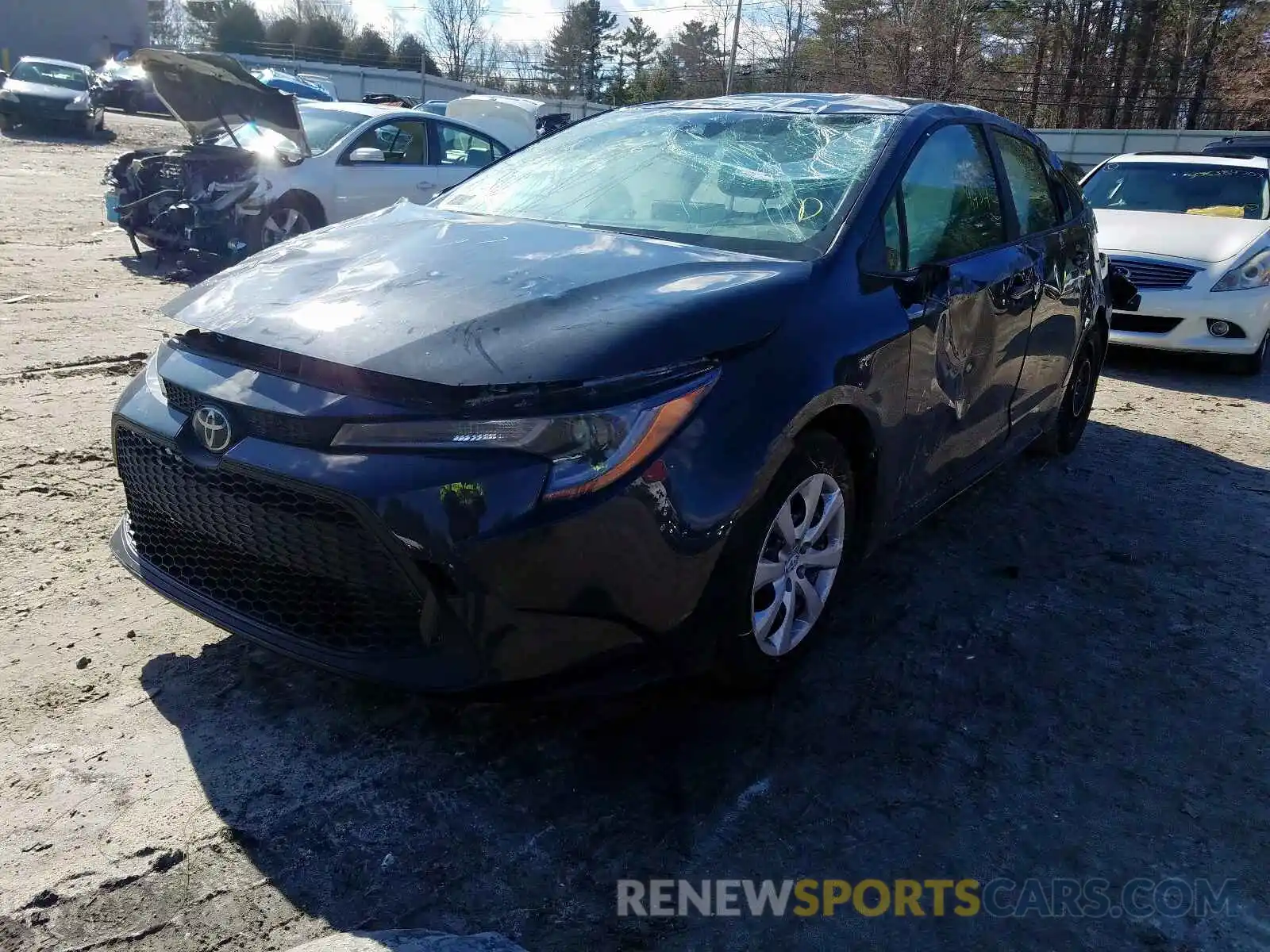 2 Photograph of a damaged car JTDEPRAE5LJ071953 TOYOTA COROLLA 2020