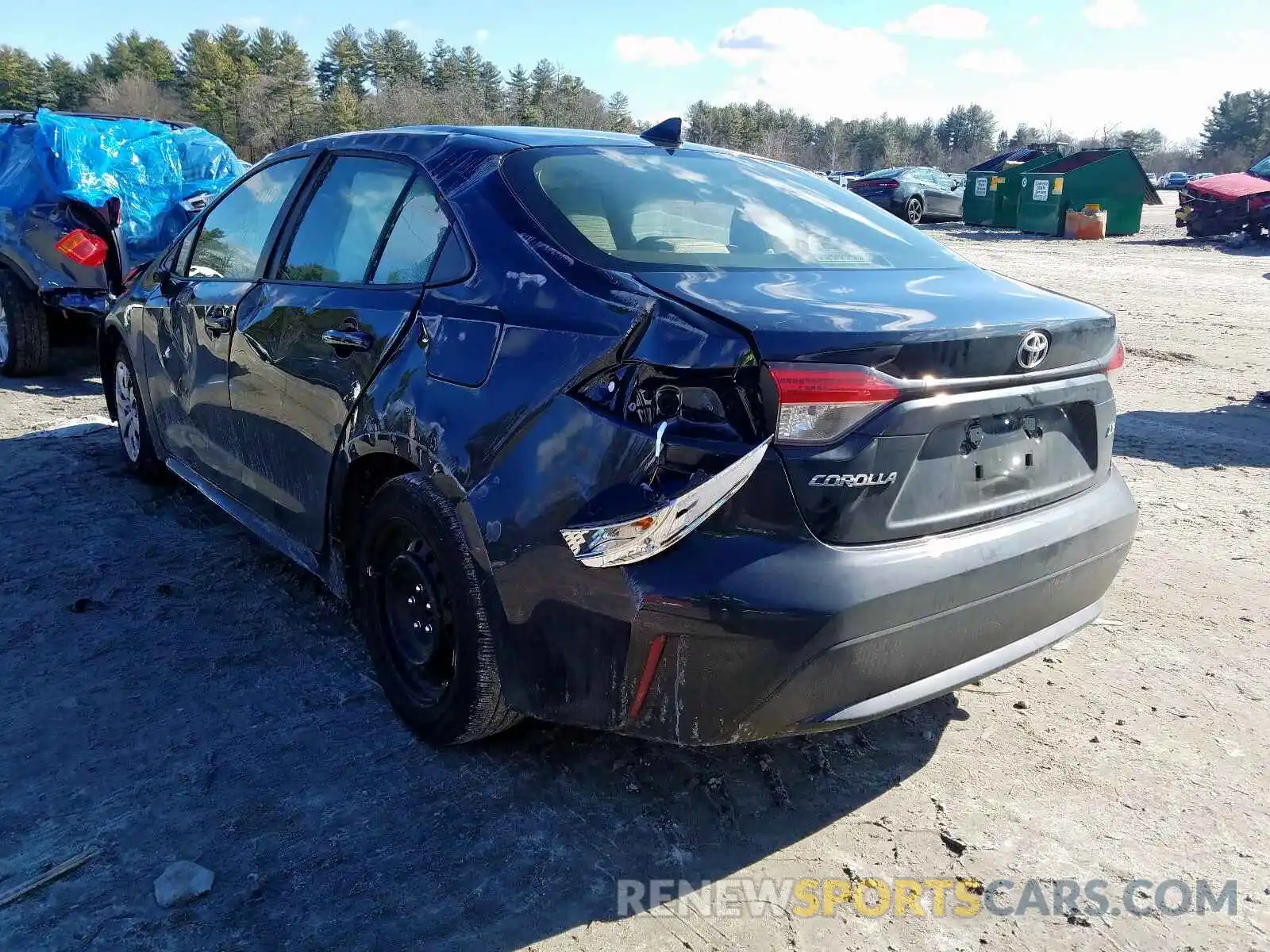 3 Photograph of a damaged car JTDEPRAE5LJ071953 TOYOTA COROLLA 2020