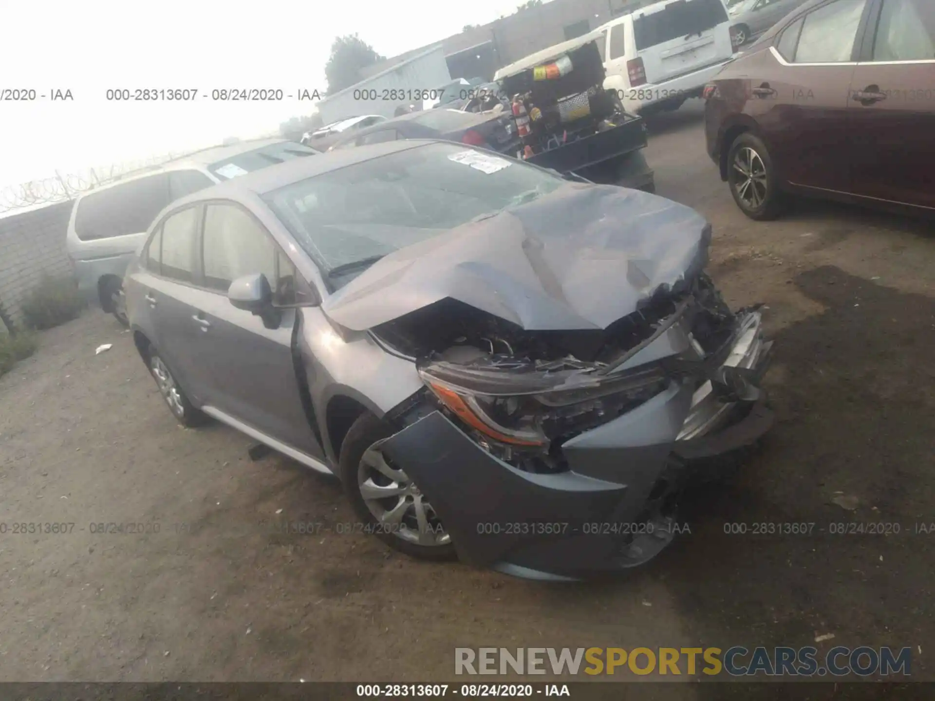 1 Photograph of a damaged car JTDEPRAE5LJ072522 TOYOTA COROLLA 2020