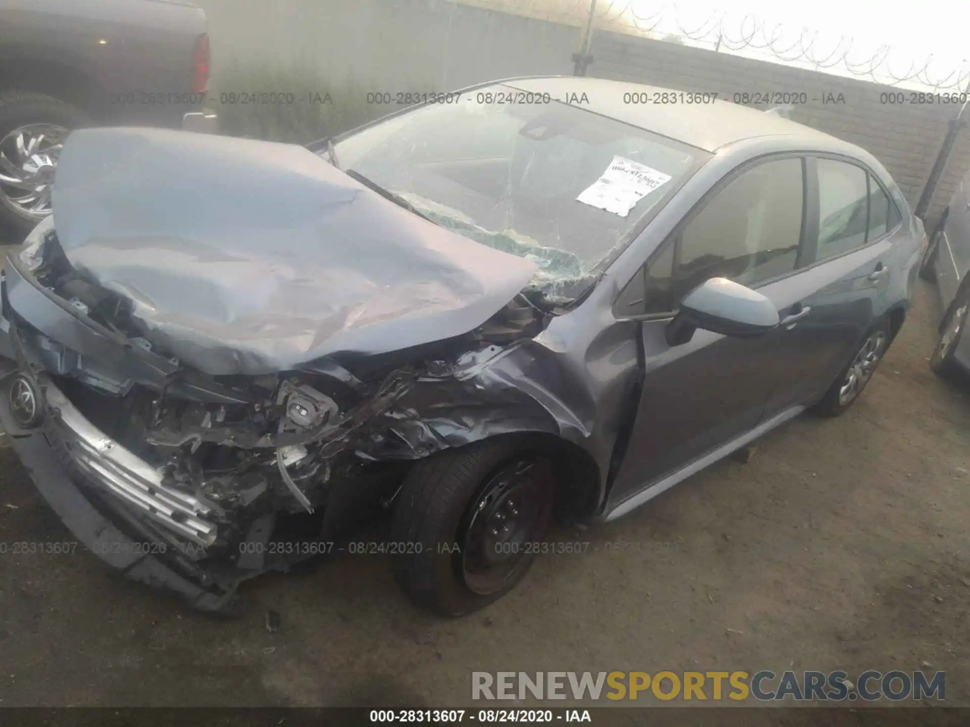 2 Photograph of a damaged car JTDEPRAE5LJ072522 TOYOTA COROLLA 2020